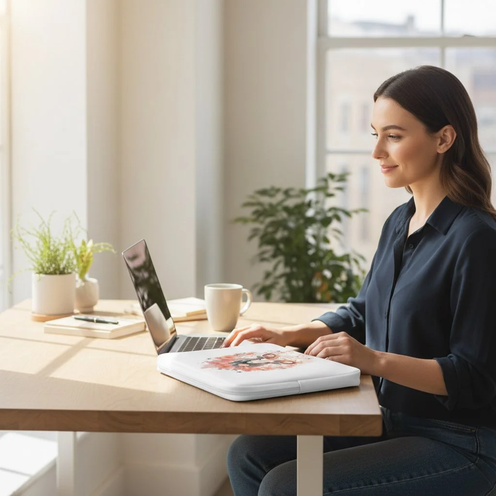 Flora Capricorn Laptop Sleeve – Artistic Zodiac Floral Design (13” & 15”)