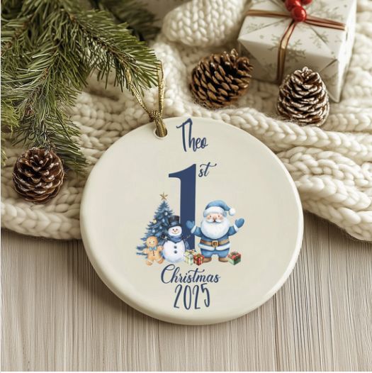 Personalised Baby's First Christmas Ornament