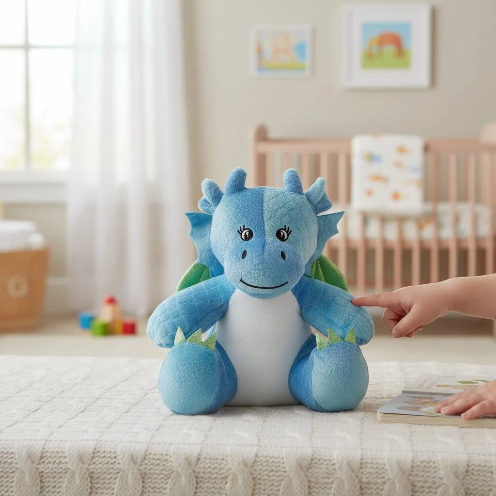 🐉 Personalised Blue Dragon Plush Toy – Magical, Soft & Customisable