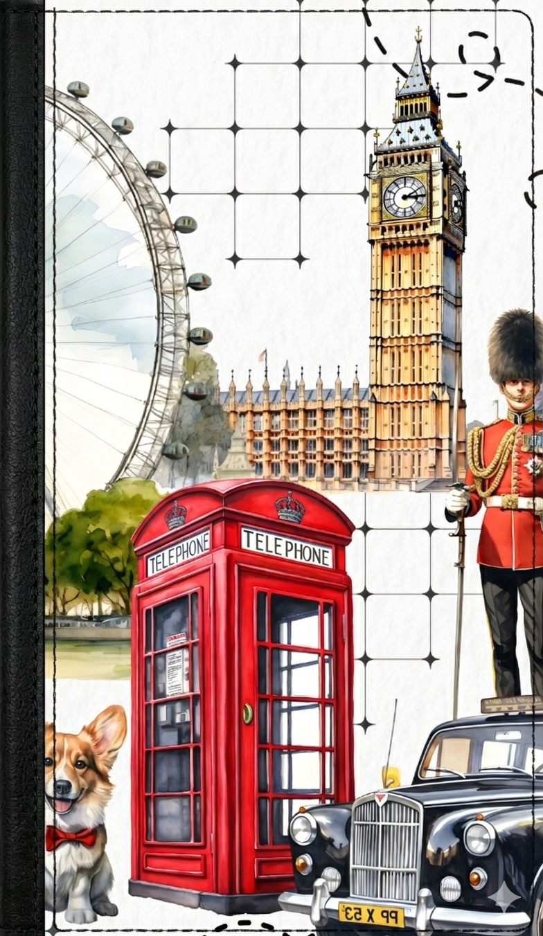🇬🇧 London Icons Passport Cover