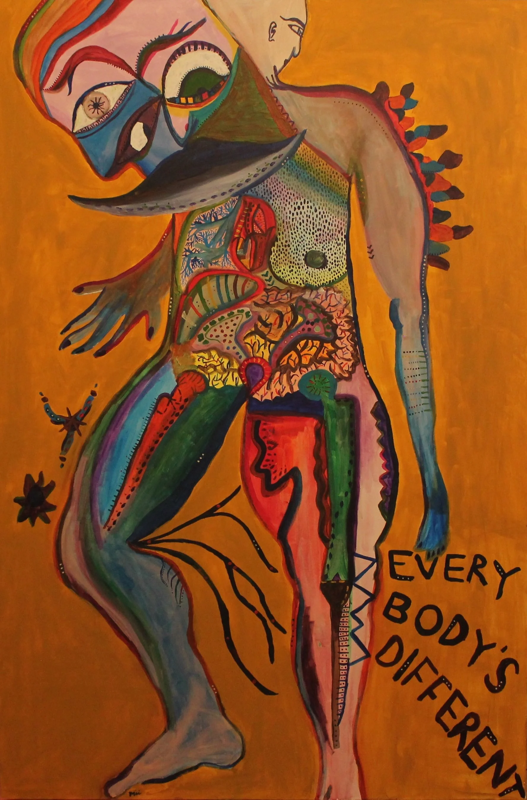 painting by dr miriam schechter - every body's different