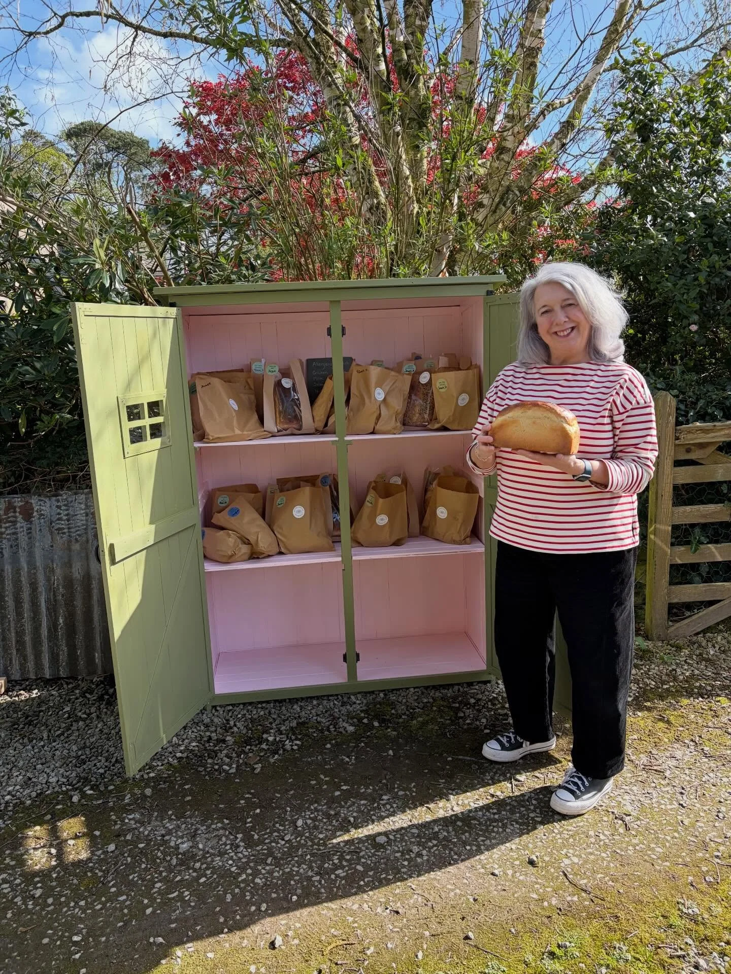 Hello from the bread shed at Wisteria Cottage Sourdough 👋🏻

I&rsquo;ve been so blessed with support from lovely customers during the first few weeks of opening my tiny sourdough micro-bakery. 
I think people really appreciate the slow fermented cra