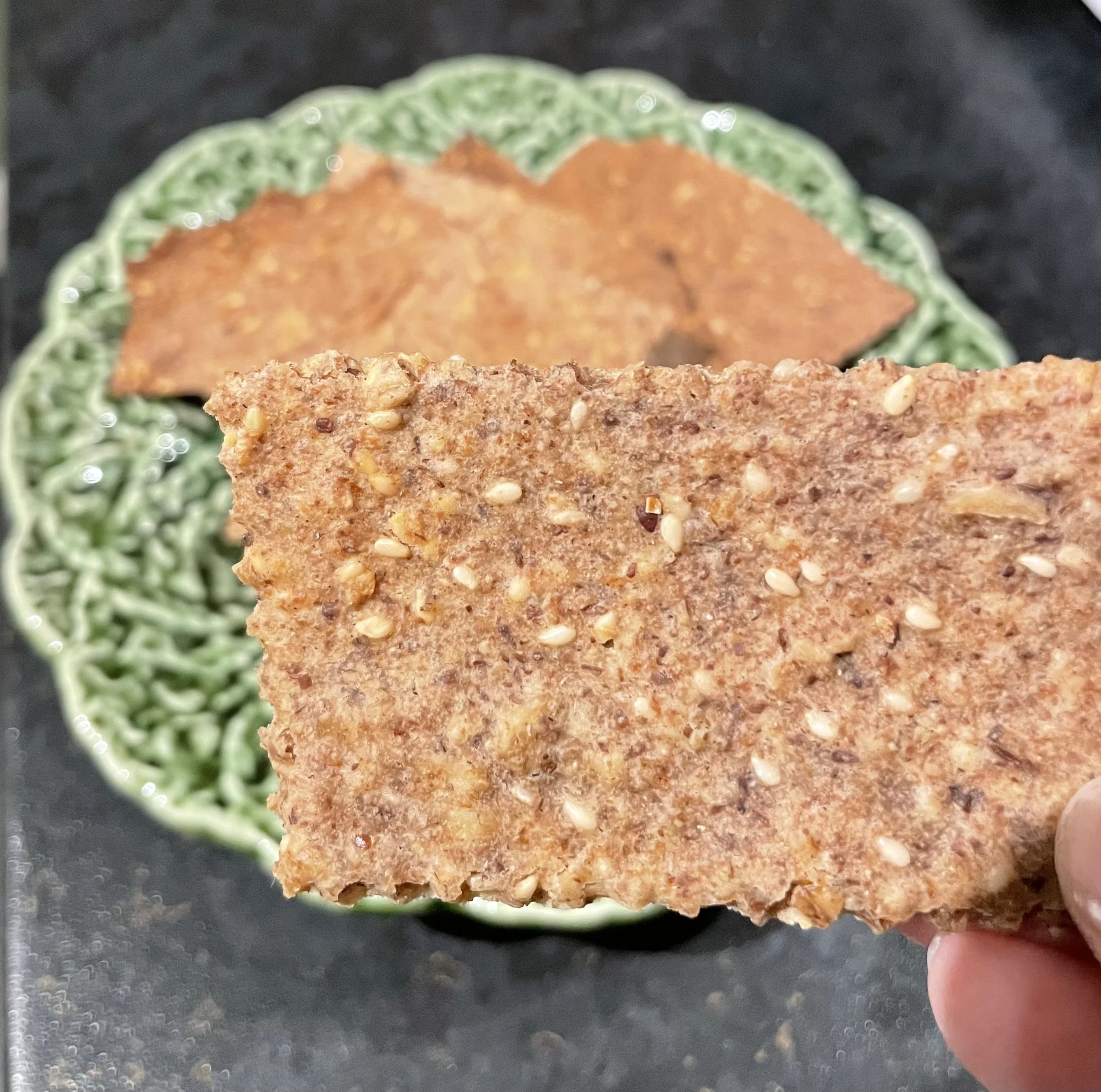 Rustic Rye Crackers