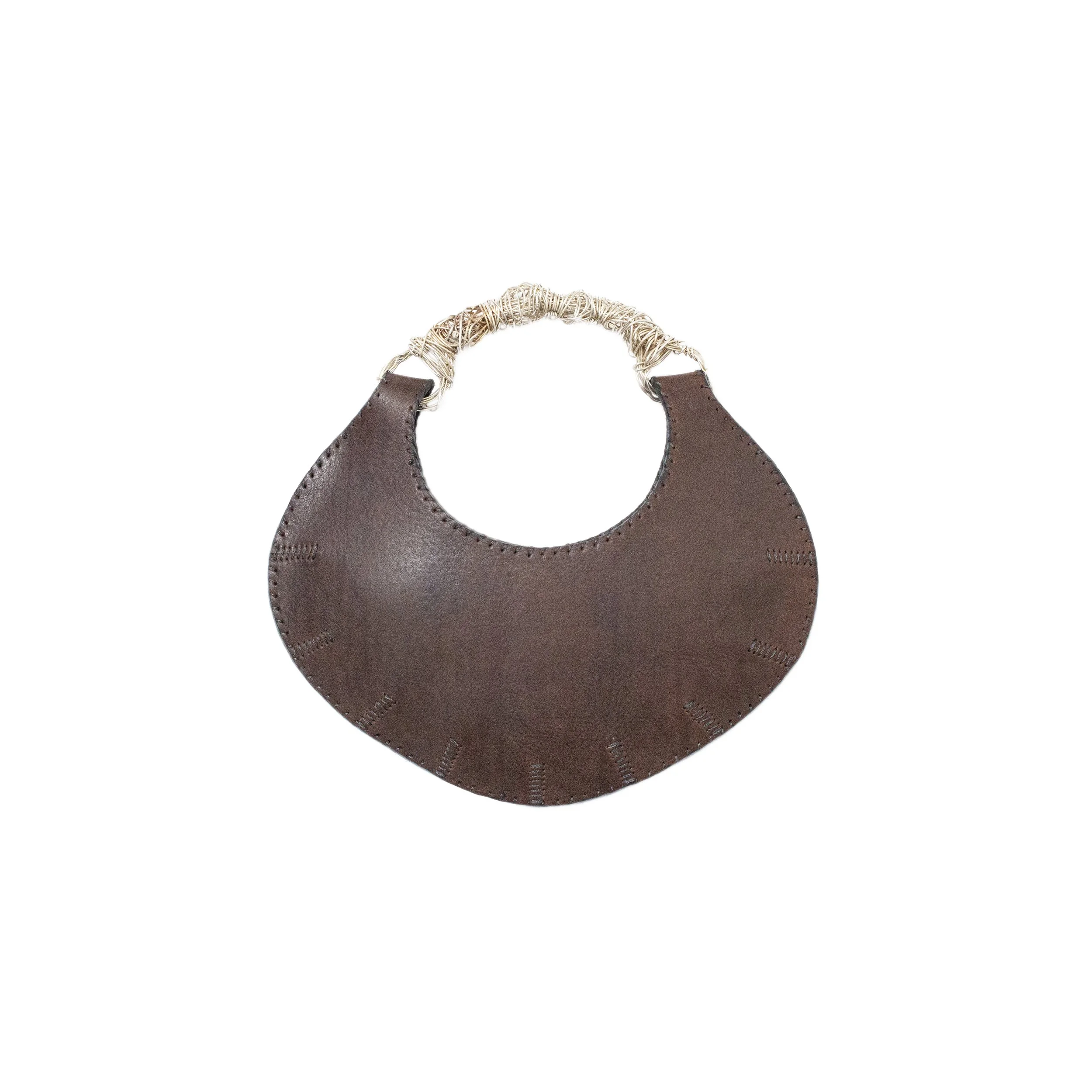 LINE 3 Handbag 001 Cowhide (Brown)