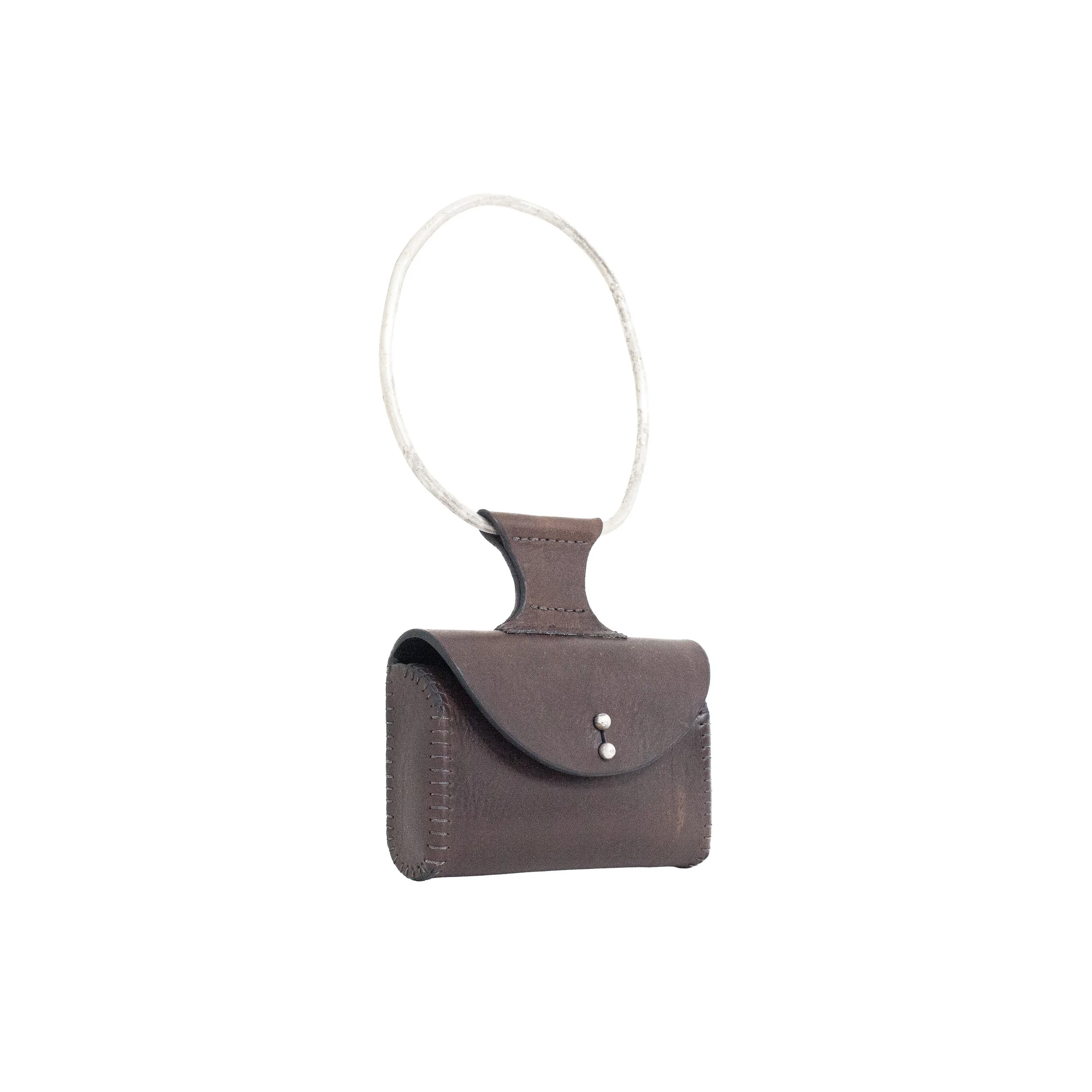 LINE 3 Handbag 002 Cowhide (Brown)