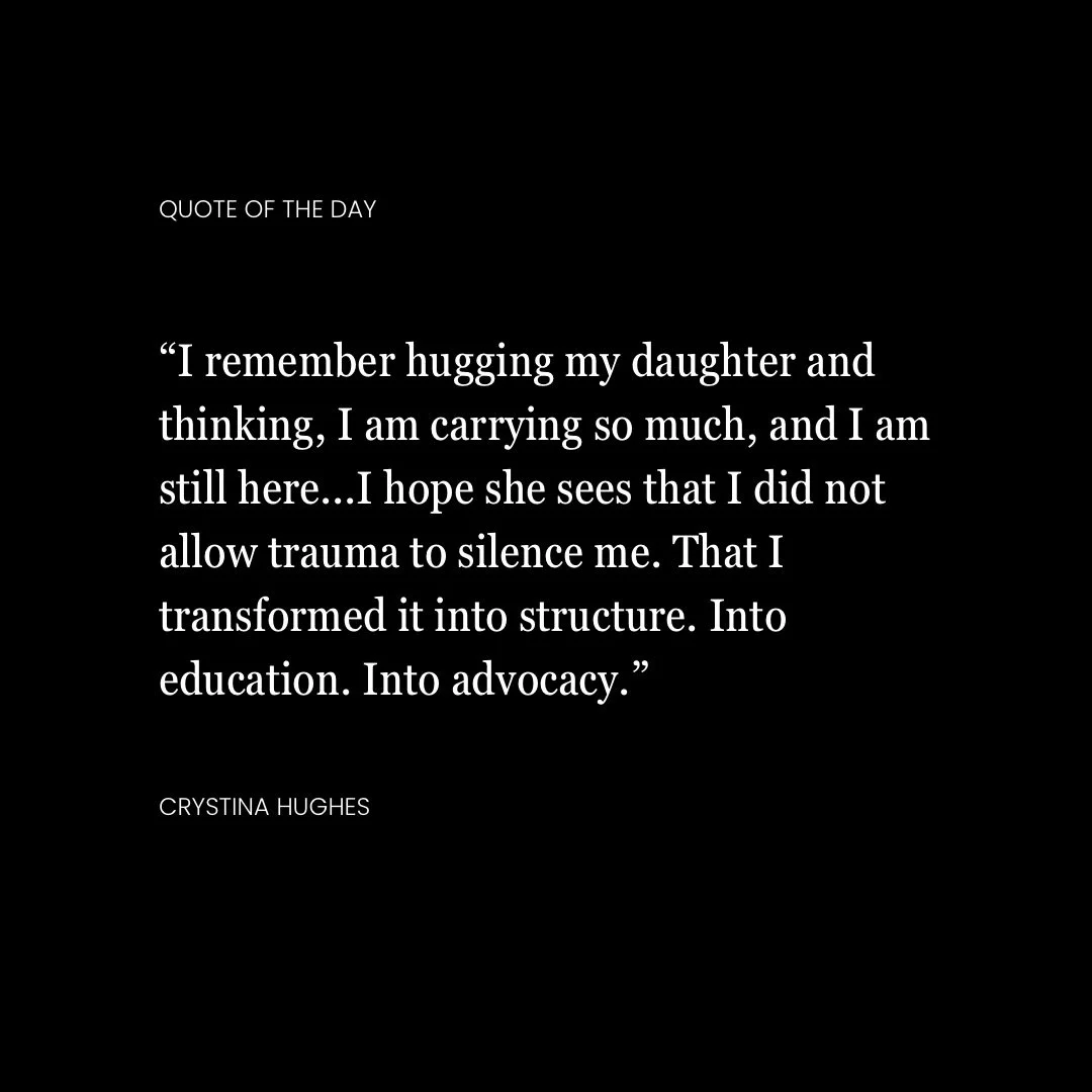 There&rsquo;s nothing more powerful than a mother who refuses to be silenced. The mother who turns her pain into purpose and calling. 

Today we&rsquo;re highlighting that strength in Crystina Hughes&rsquo; exclusive interview in the Spring issue of 
