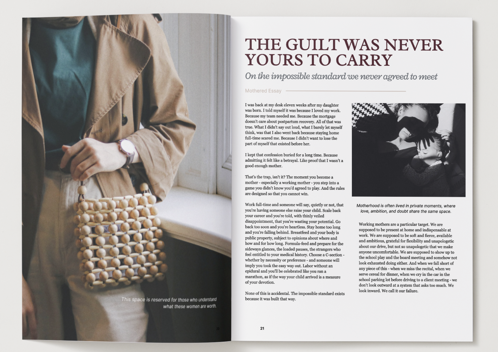 published essay feature