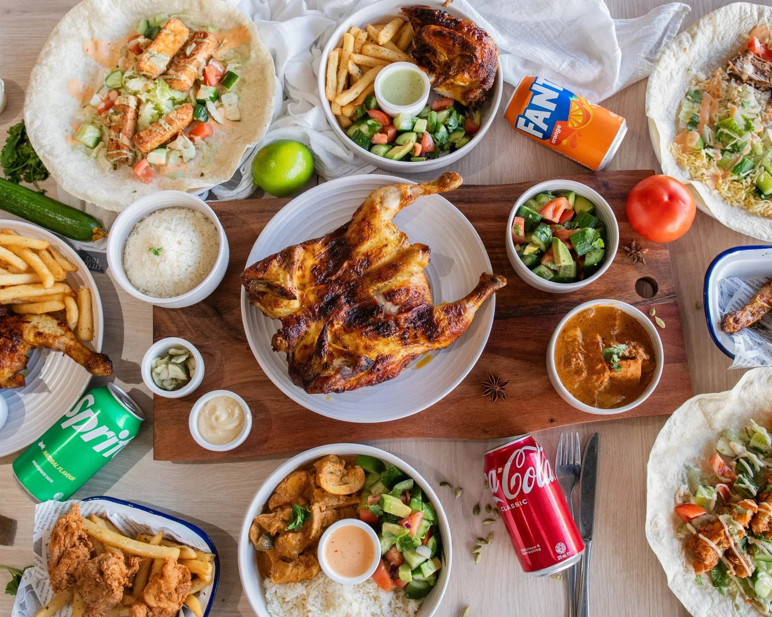 Tajla full menu vegan and vegetarian options