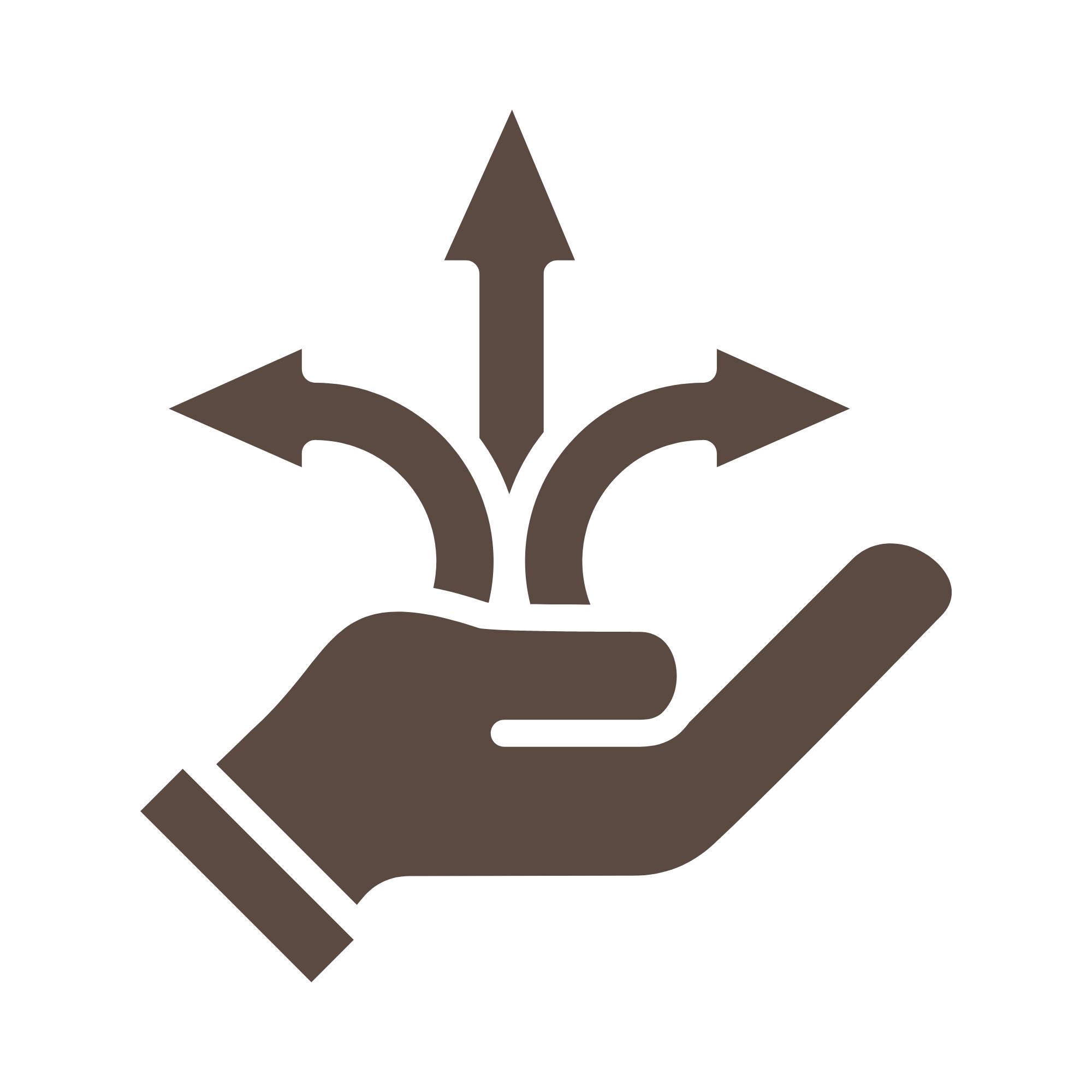 Symbol eines Hutmachers in einer Hand