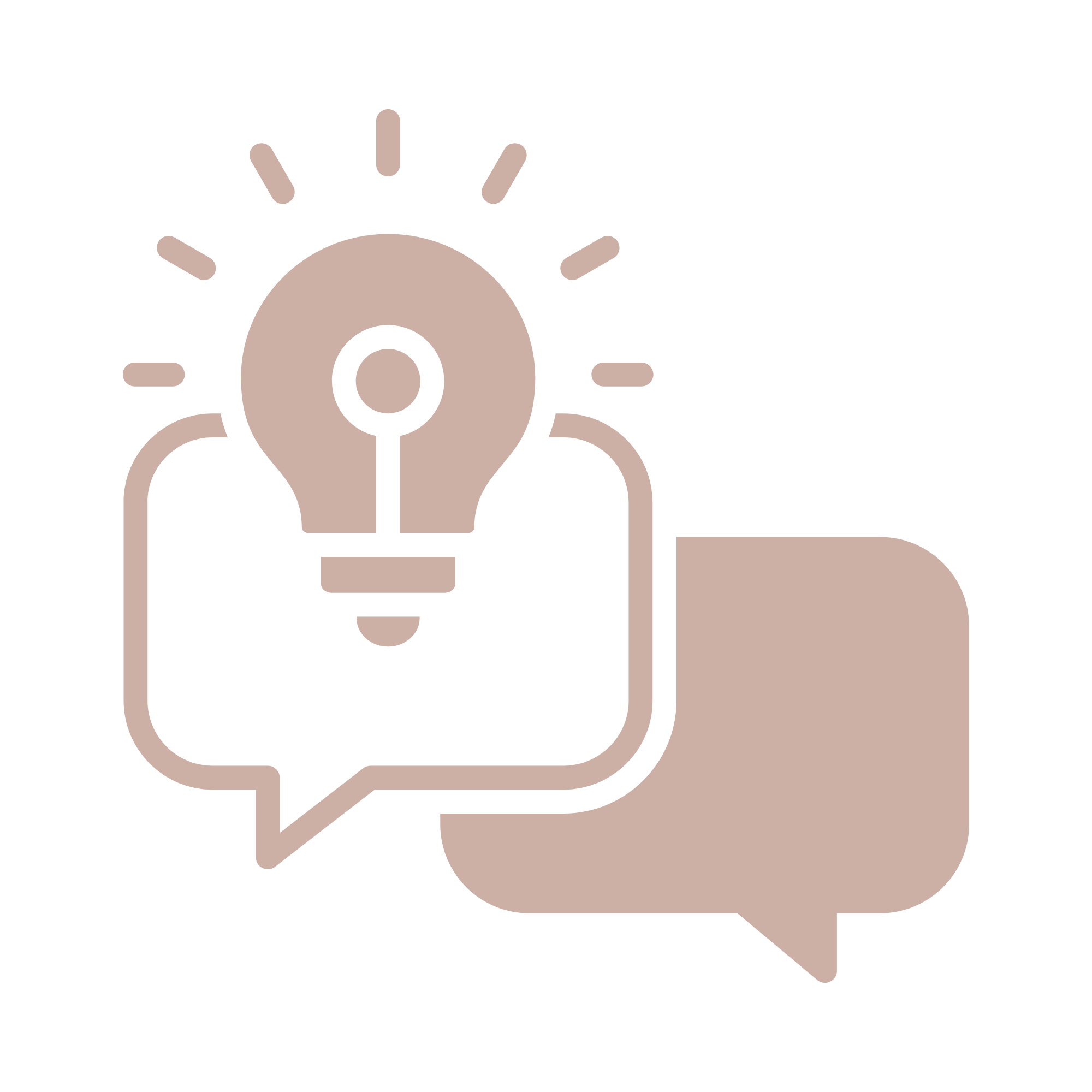Illustration eines symbolischen Lichtbulbs mit einer Sprechblase