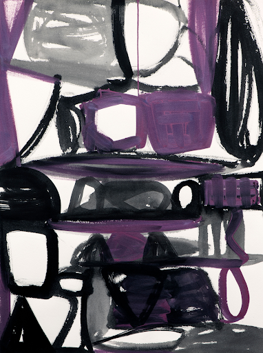  Obispo Mauve   
Mixed Media on Paper 
30” x 40”  
2016 