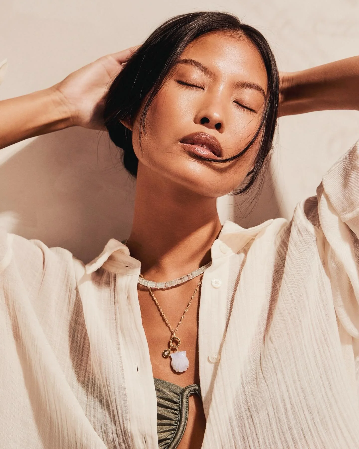 New for @carrie_elizabeth_jewellery spring summer collection ✨ 
Featuring beautiful @ellesawamiphakdi_ @immmodels 
Art direction - @ali_mcsands 
Hair &amp; Makeup - @doeydrummondmakeup 
Photo assist - @richardjburke