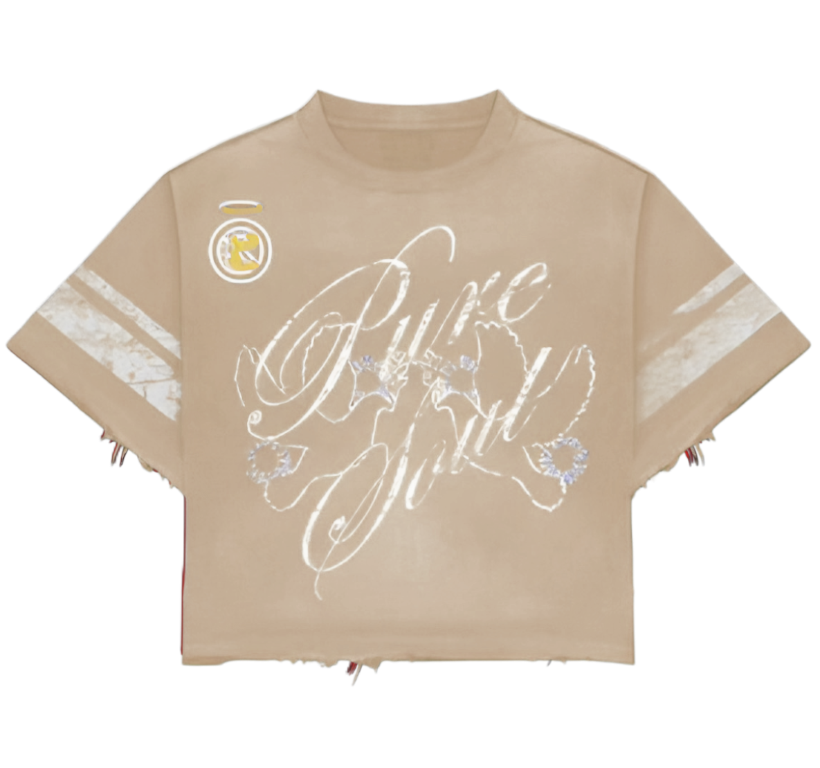 Pure Soul Cream Jersey Tee