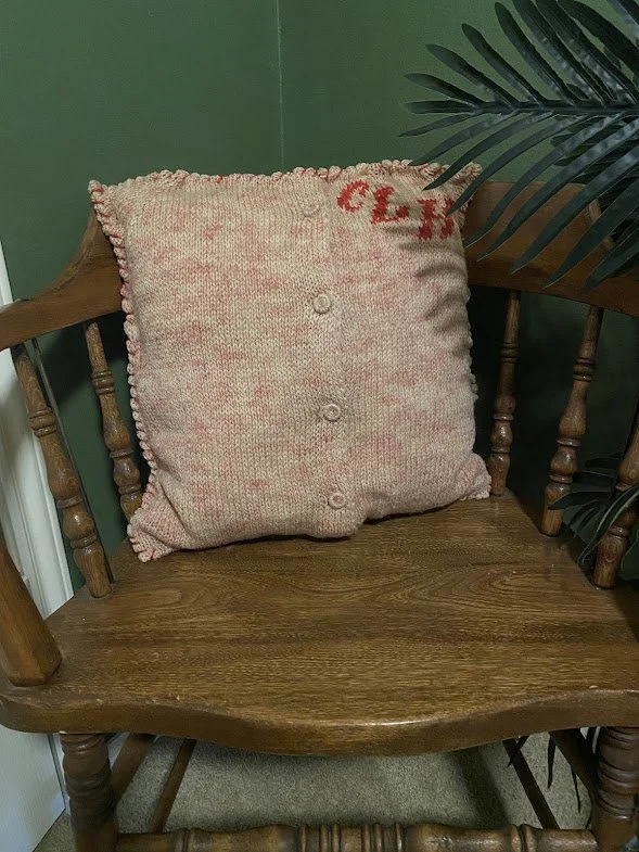 Clothing Upcycle - Sweater Pillow