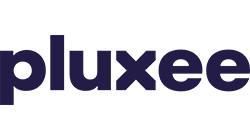 The image shows the logo of 'pluxee' in dark purple text on a white background.