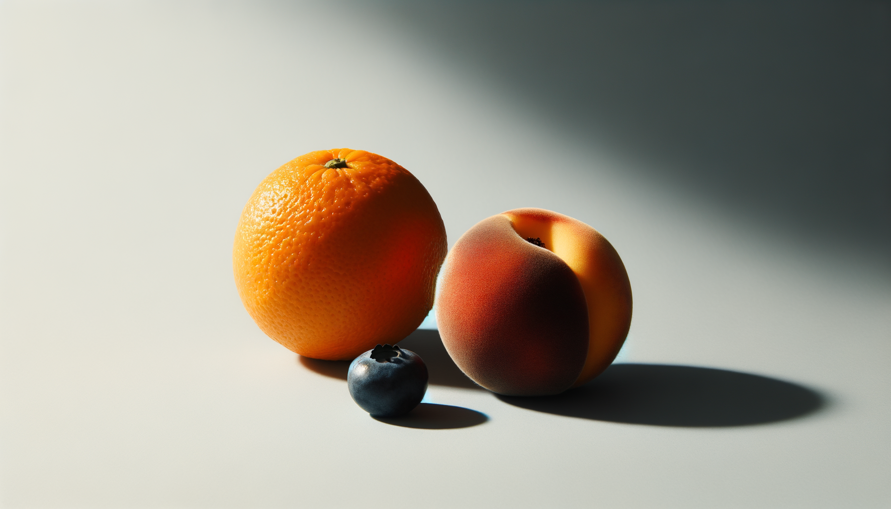un limon, una granada y unos arandanos mostrando que son muy buenas frutas.