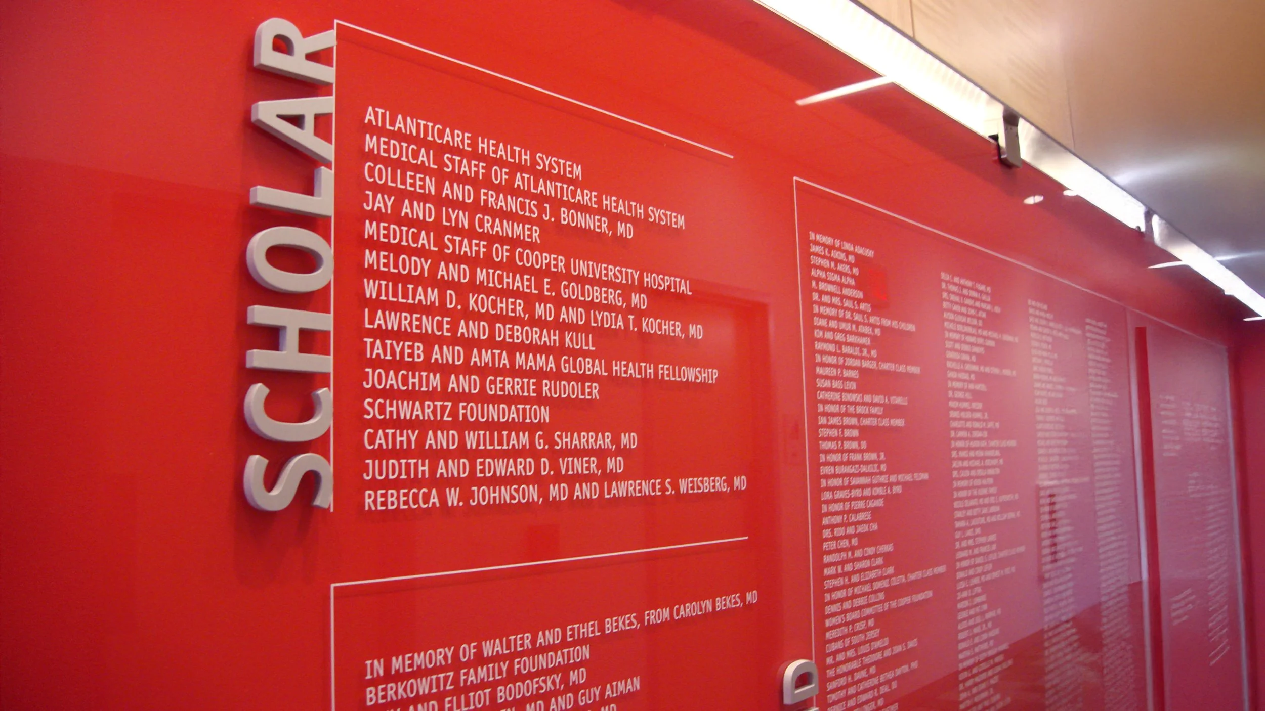 LEGACY SOCIETY DONOR WALL