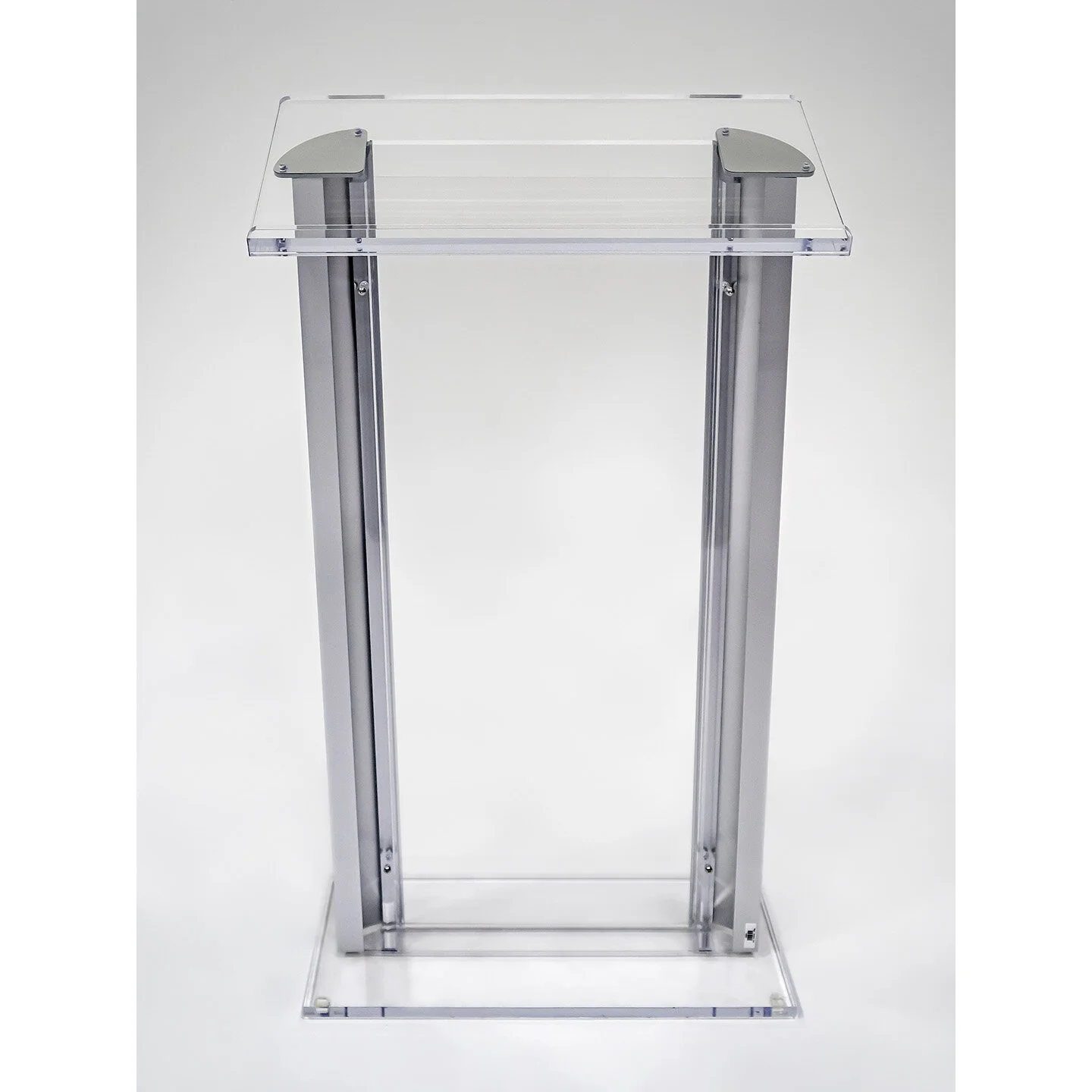 Lucite with aluminum sides