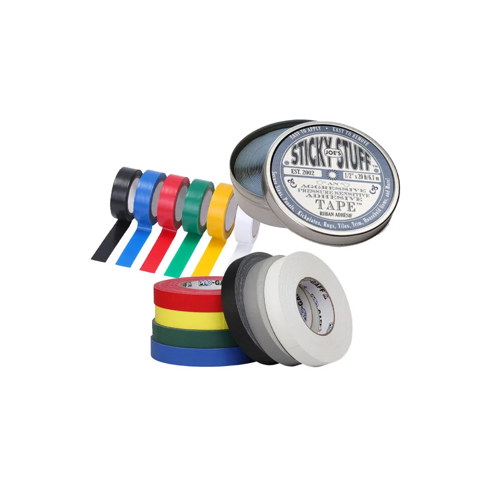 TapePaperGaffersElectricalDance FloorJoe’s Sticky StuffGlowHazard &amp; Safety