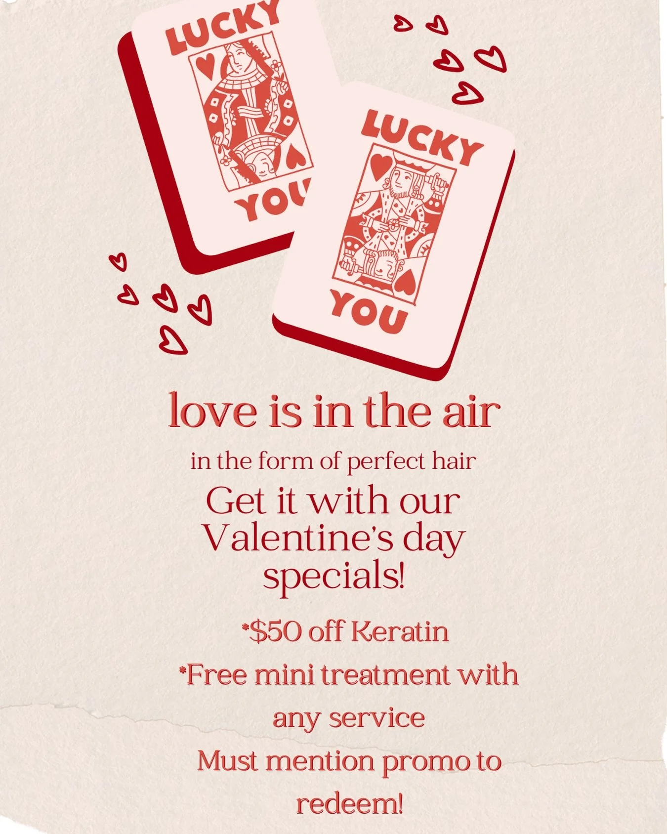 Whether you&rsquo;re looking to treat yourself or a special someone, we have lots of specials to spread the love with this Valentine&rsquo;s Day! 💘👼