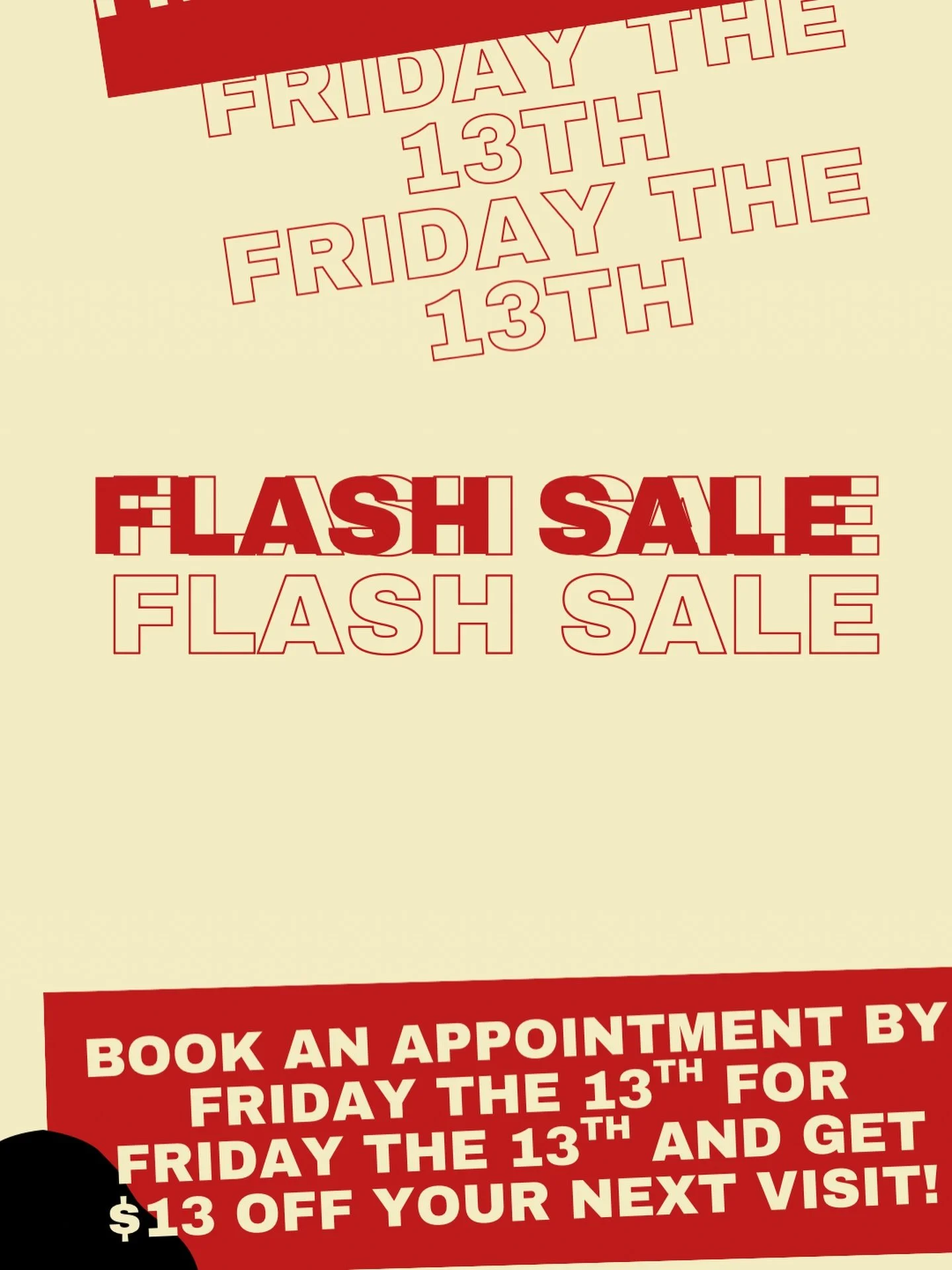 THINK FAST! Book now for this Friday the 13th and get $13 off a future service!! 🍀🎲