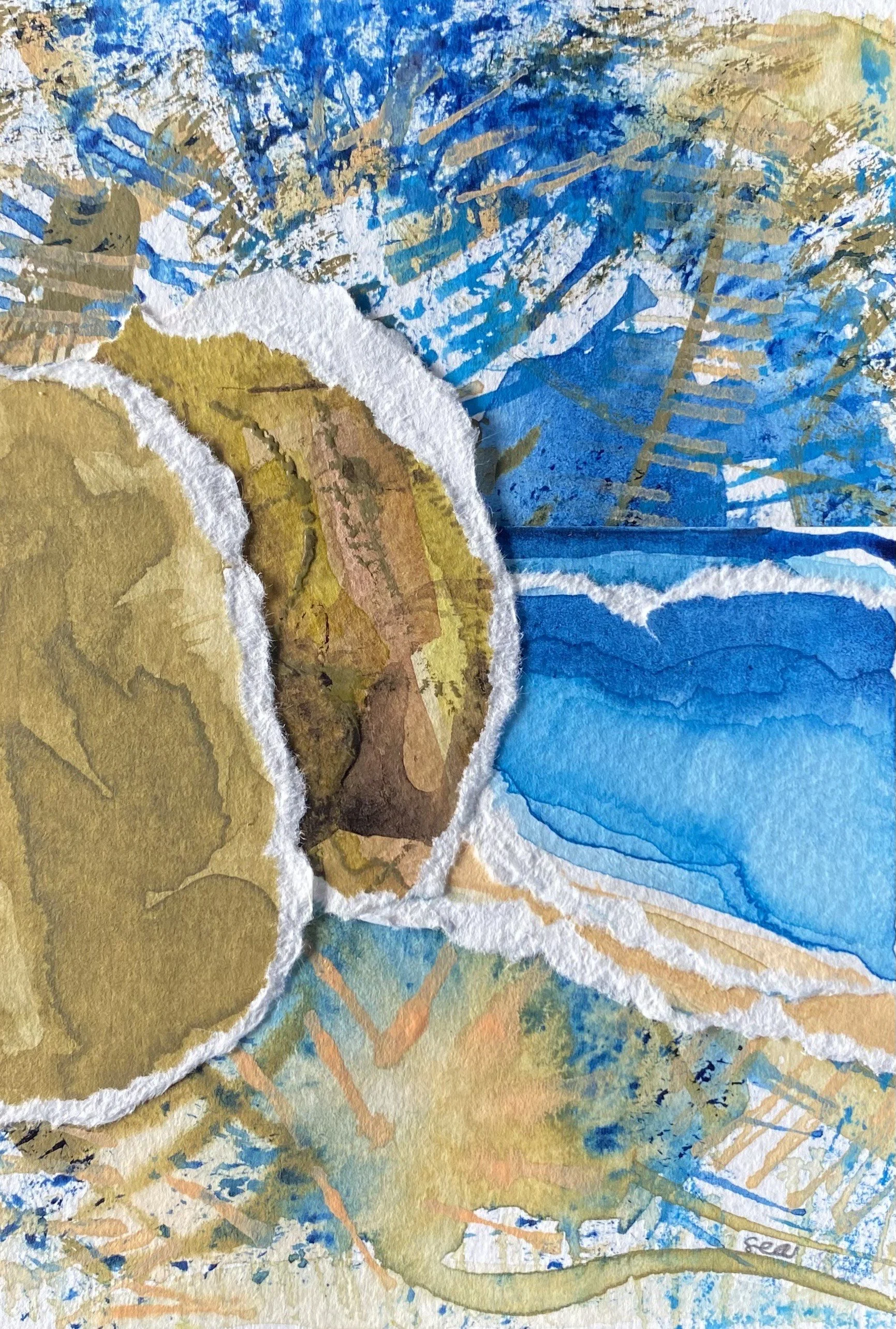 Looking South, The Cottage at Mears 2025, 4"x6"