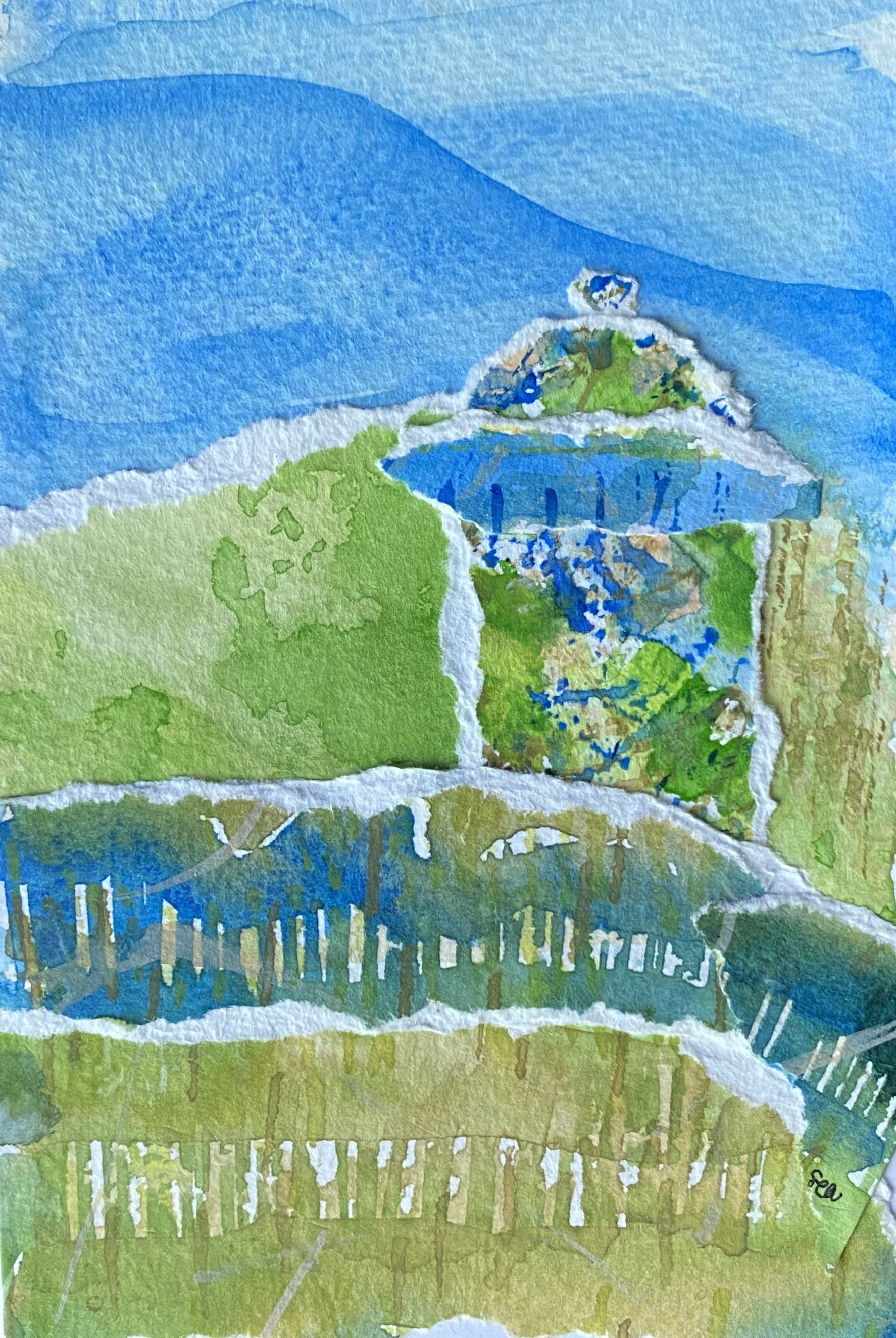 Silo, Highway 522 No. 2 2025, 4"x6"