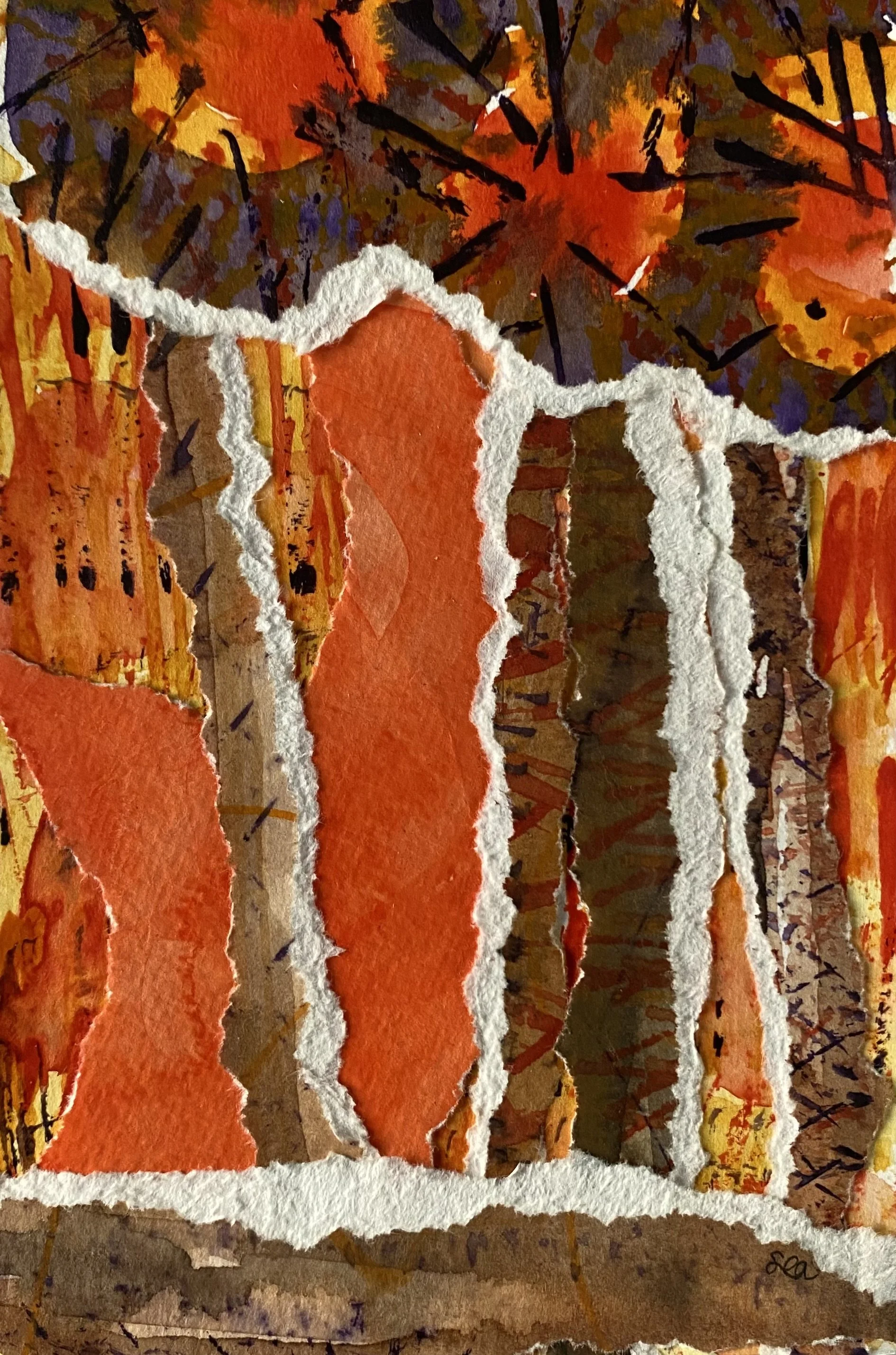 Crown Fire 2025, 4"x6"  Available $100