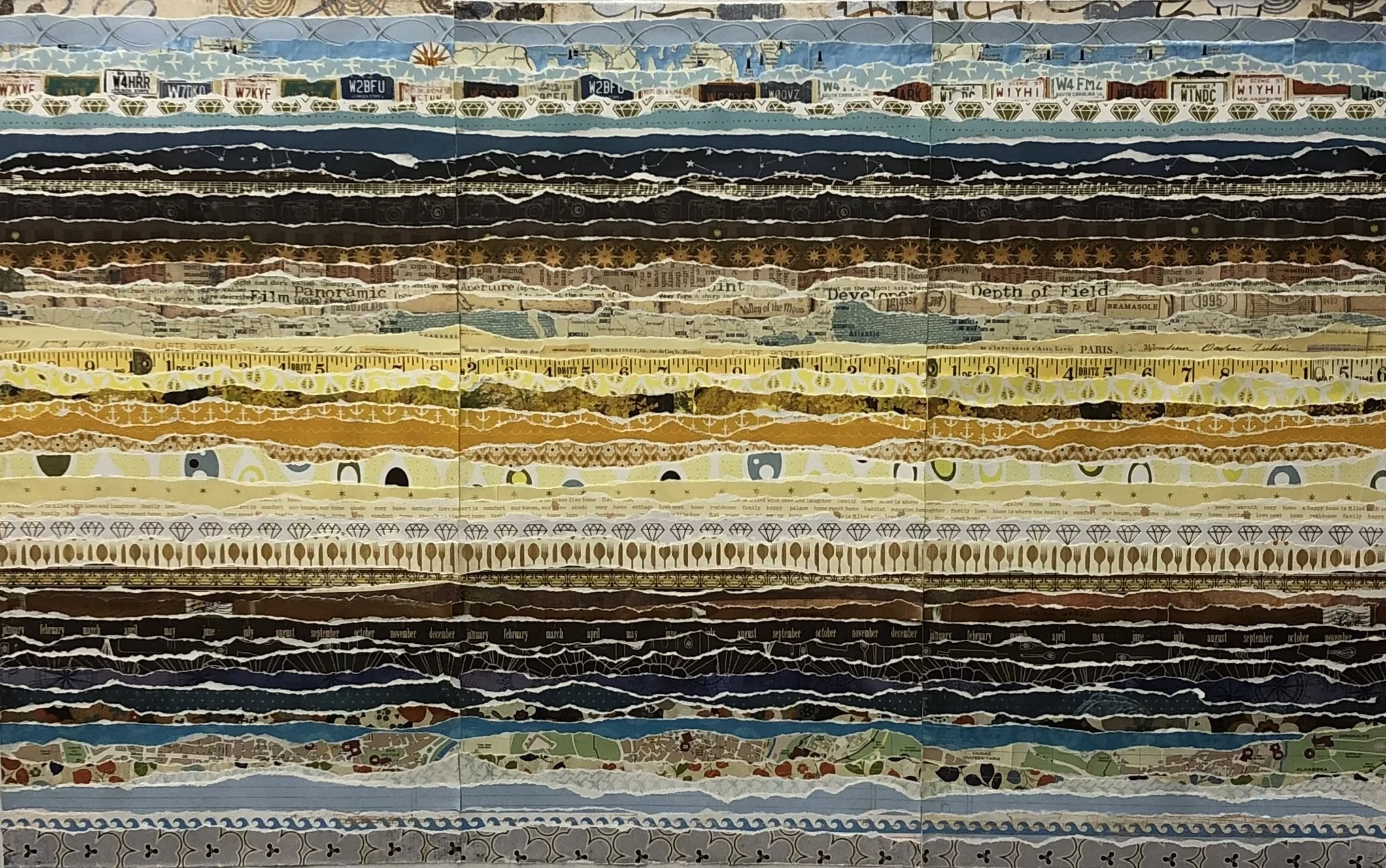 Casa Olana 2019, 35" x 22" collage