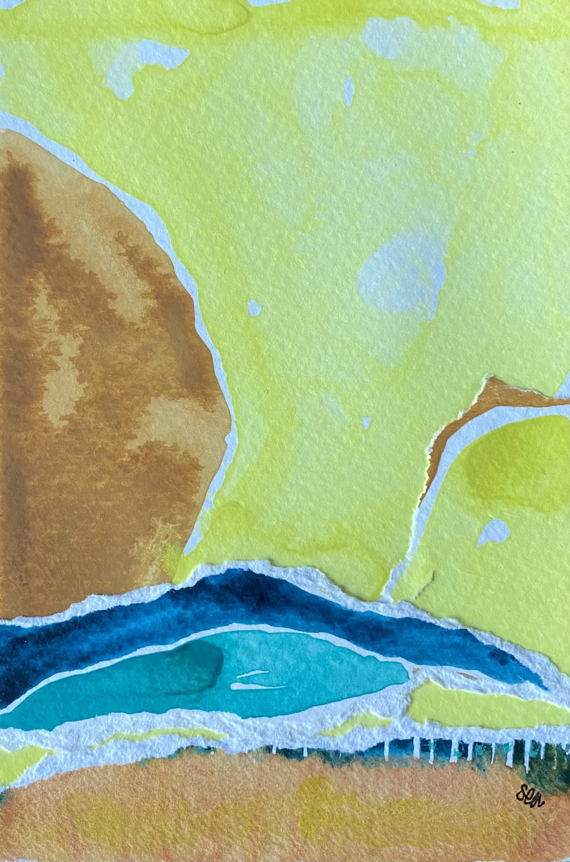 Merced River, Yosemite 2026, 4"x6"   Available $100
