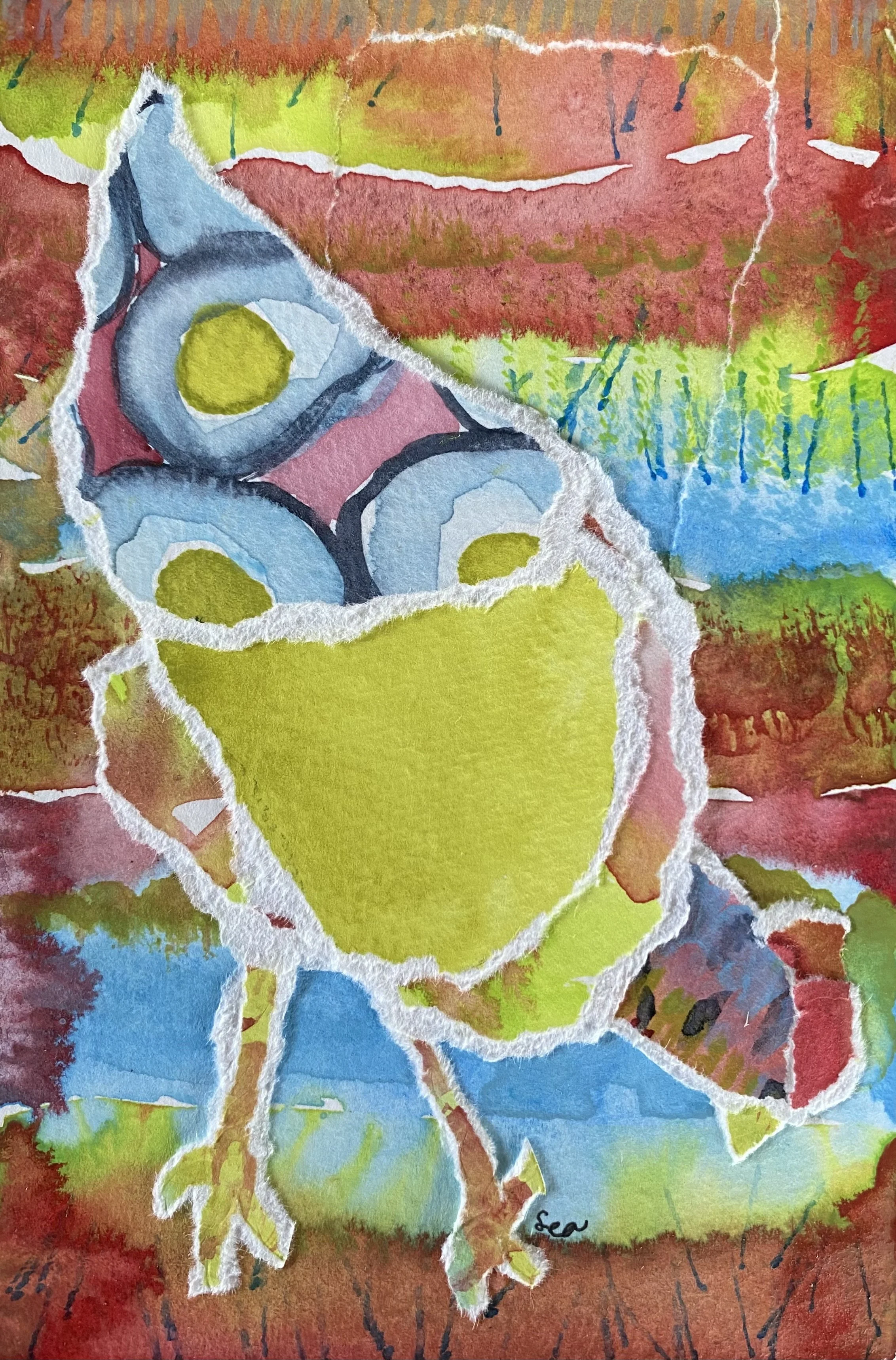 Hen Pecking 2025, 4"x6"   Available $100