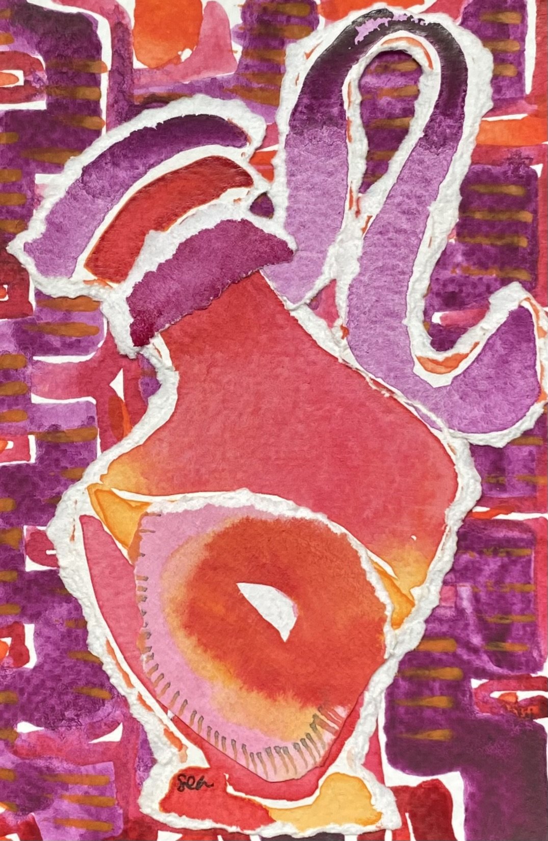 Earthen Vessel 2026, 4"x6"   Available $100