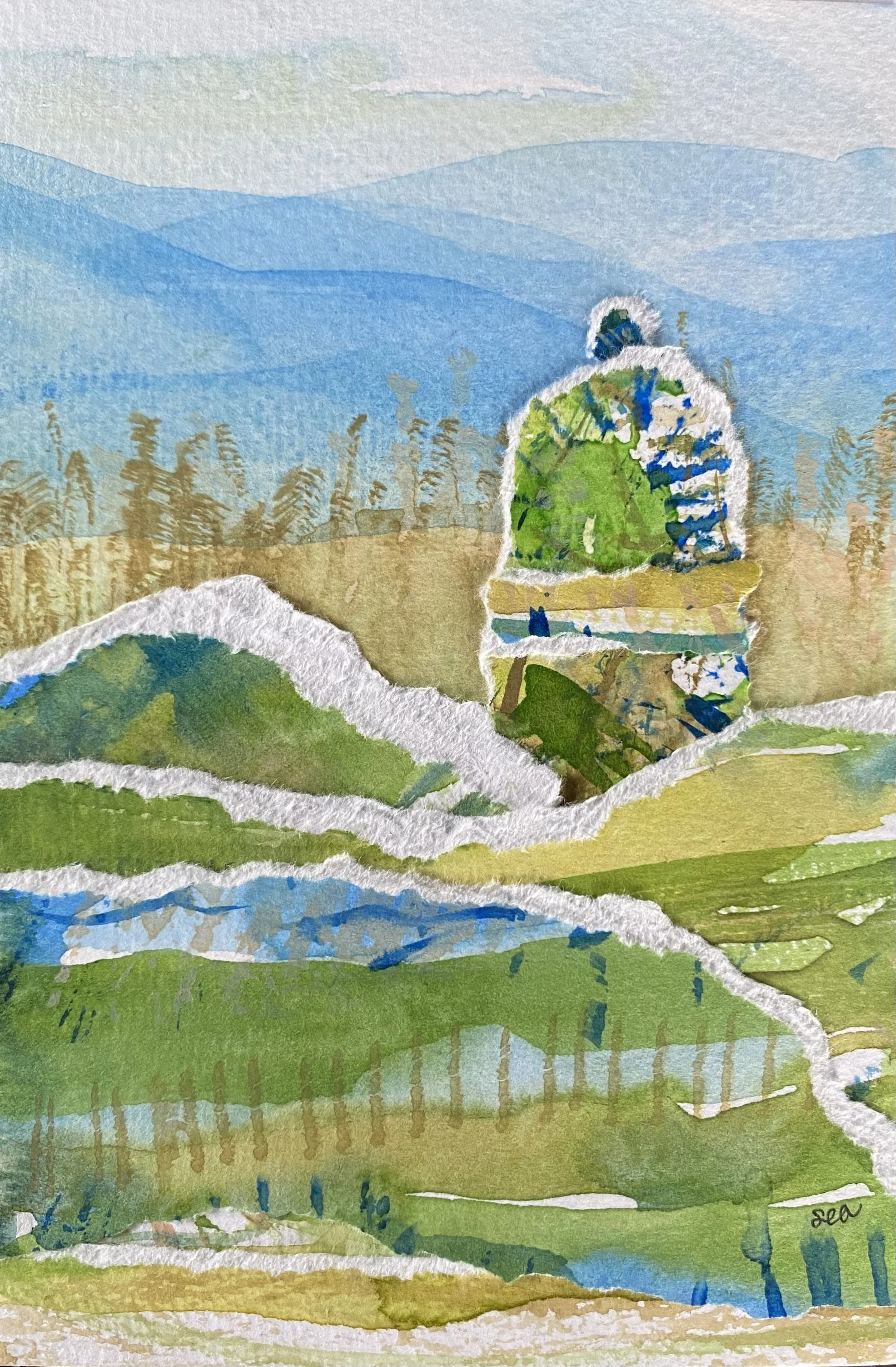 Silo, Highway 522 No. 4 2025, 4"x6"   Available $100