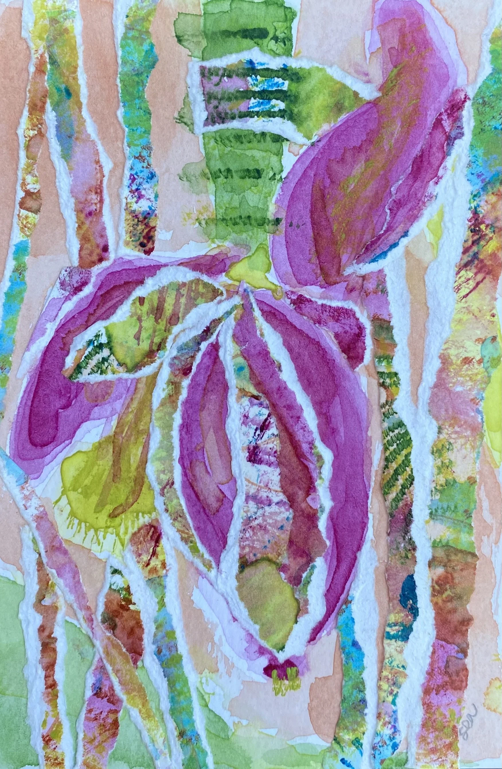 Plantain II 2021, 4"x6"   Available $100