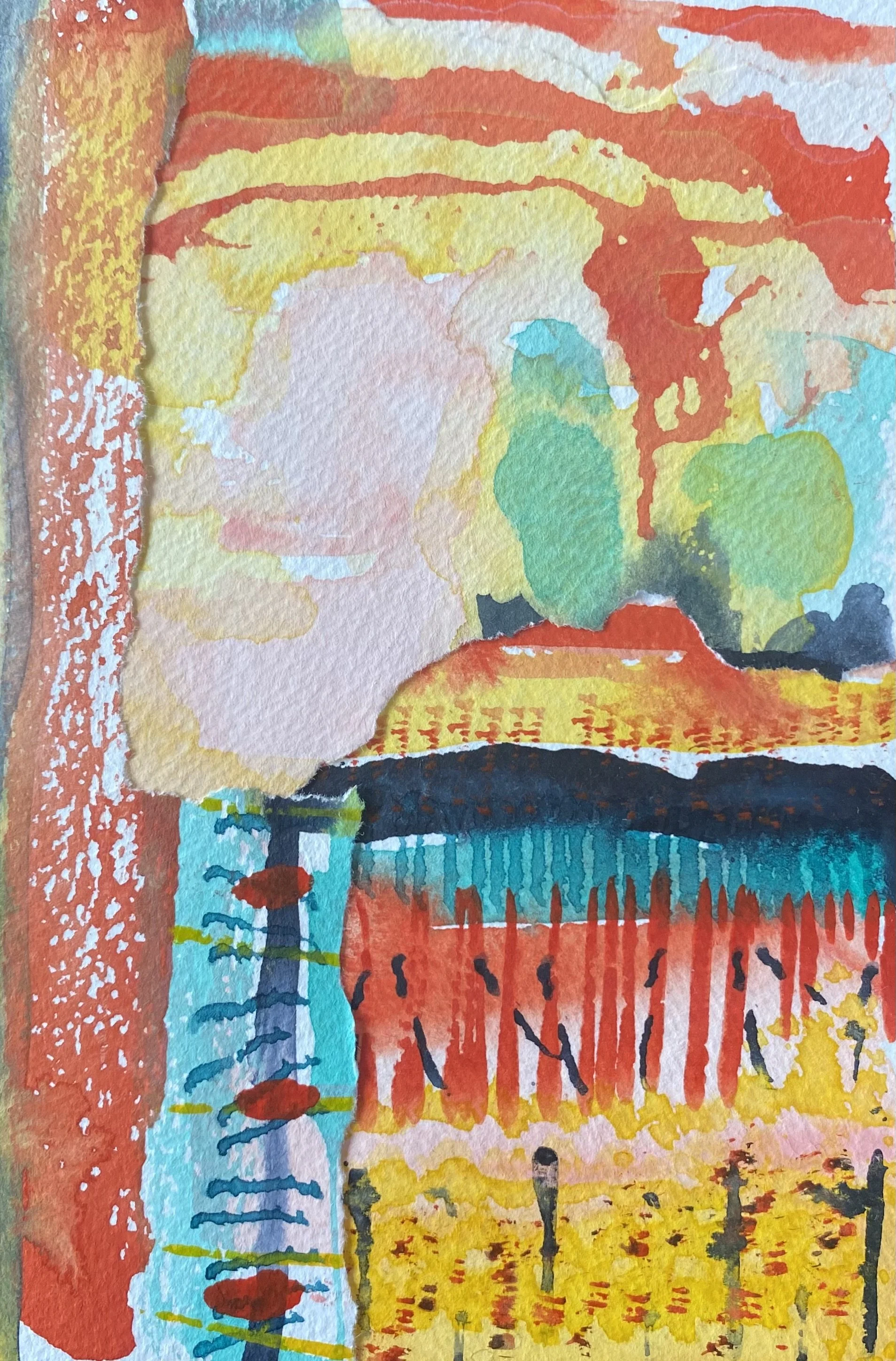 Vista, Viejo San Juan 2026, 4"x6"    Available $250 framed