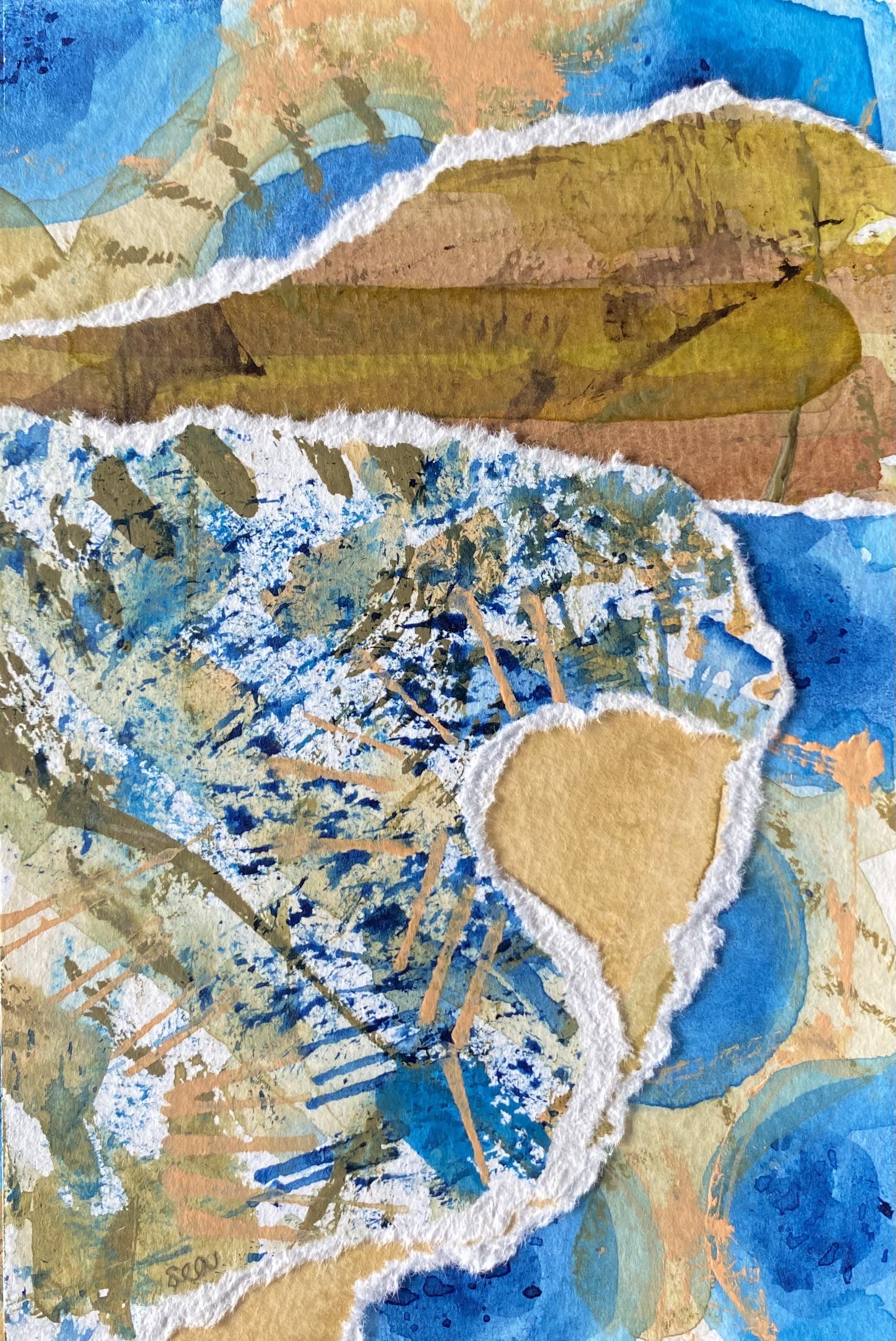 Looking North, The Cottage at Mears 2025, 4"x6"