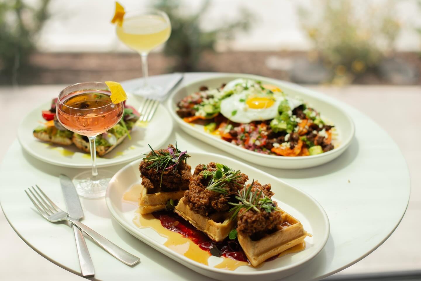 Celebrate Easter with us.
Brunch served from 6:30AM to 3PM.

Seasonal specials include bunny-shaped pancakes with berries and whipped cream, cinnamon brioche with chocolate mousse and caramelized bananas, a fresh strawberry salad, and braised short r