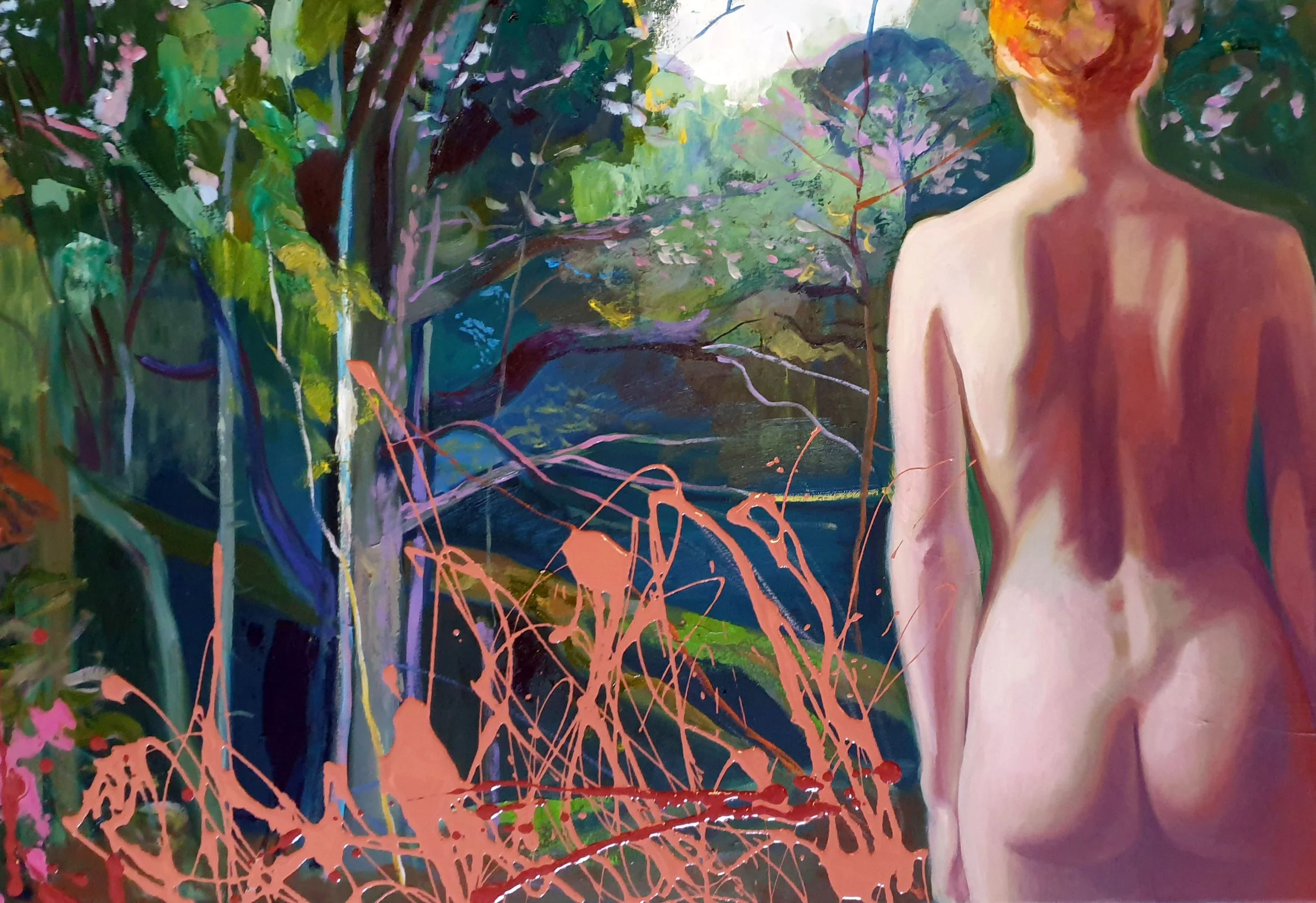 Mežrūži (2024), 80x100cm
