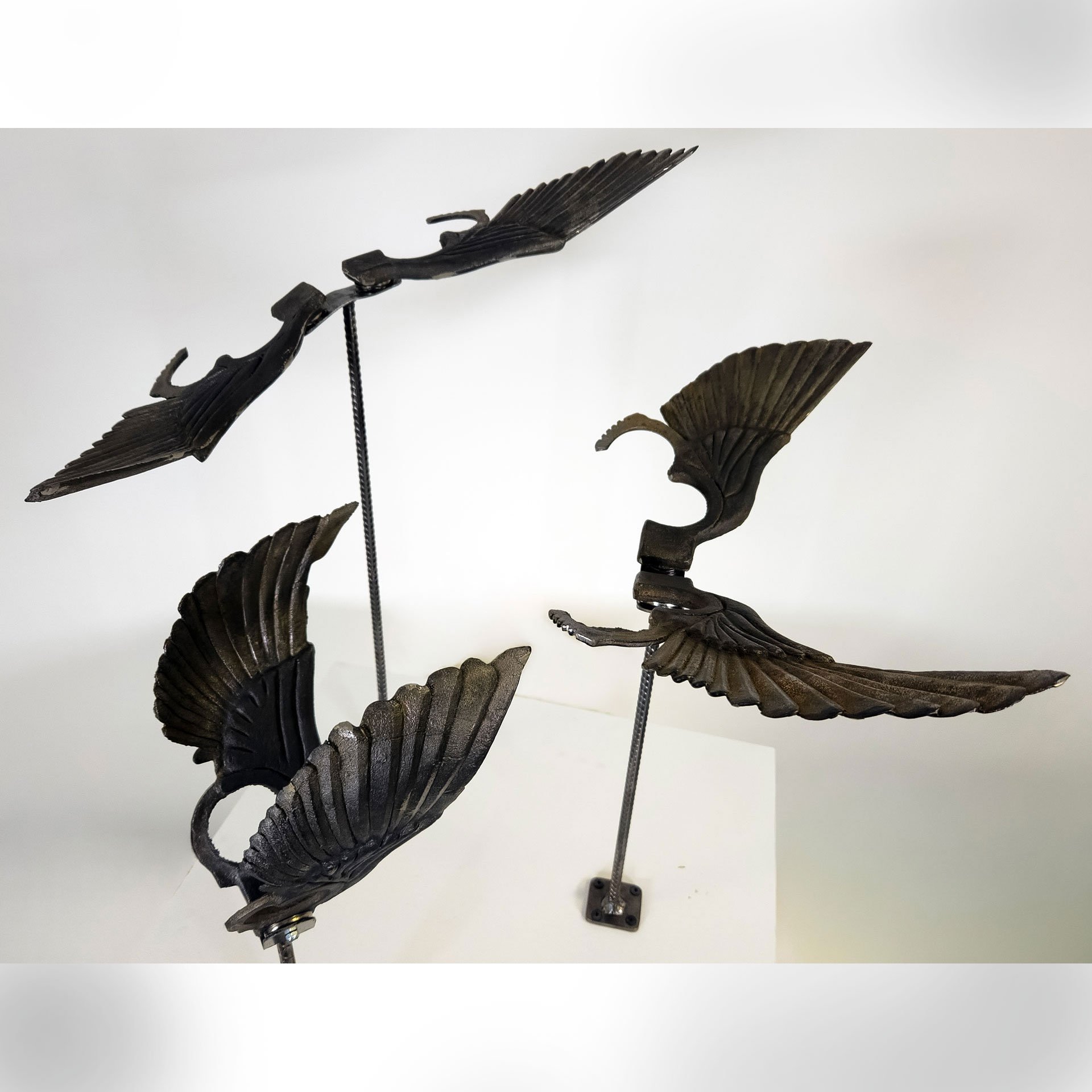 Title pending, 2026 (WIP). Cast iron, steel – Dimensions vary.