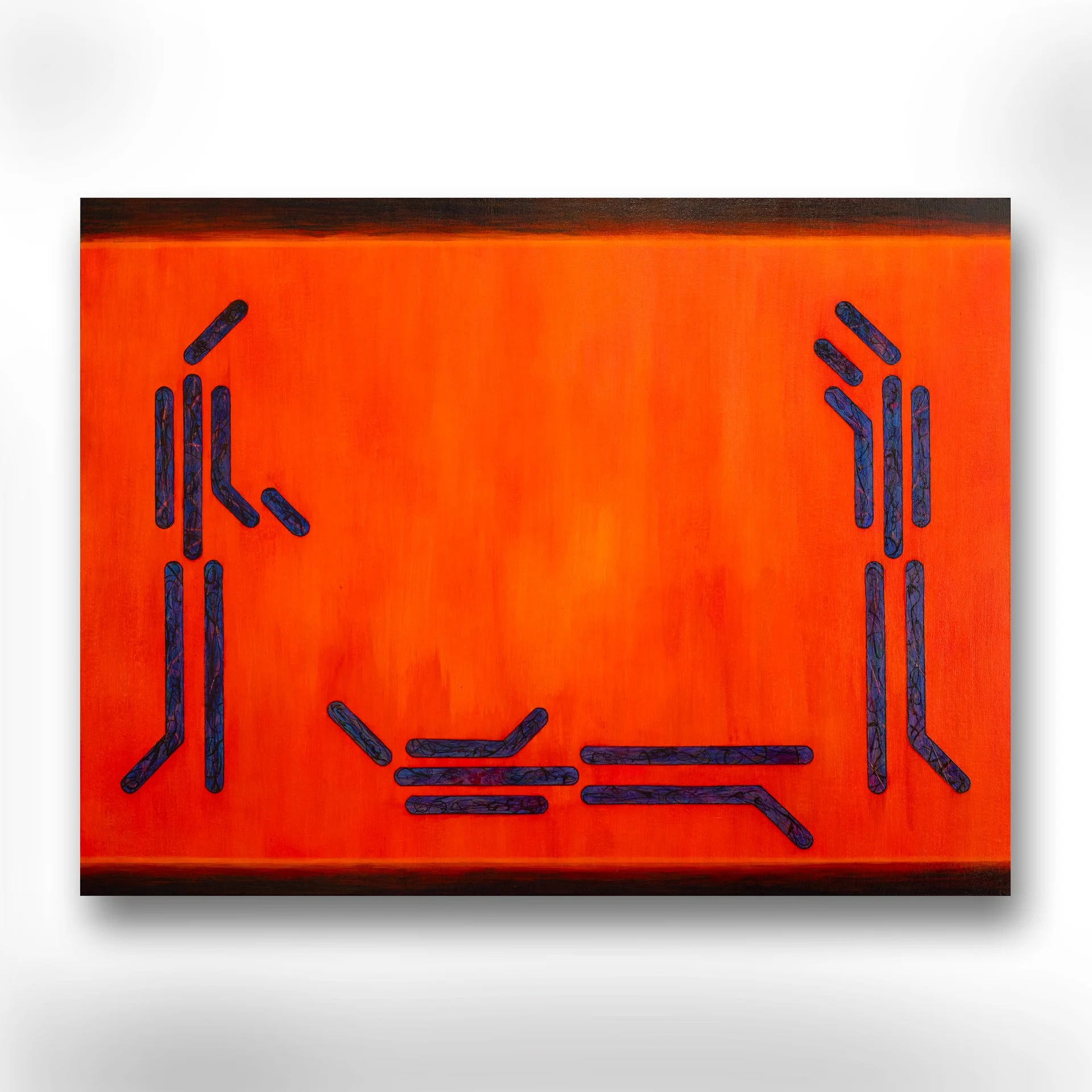 True Crime, 2024. Acrylic on canvas – 30 x 40 x 1.5 in.