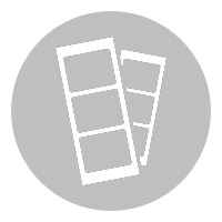 Two overlapping paint color swatches against a black background.