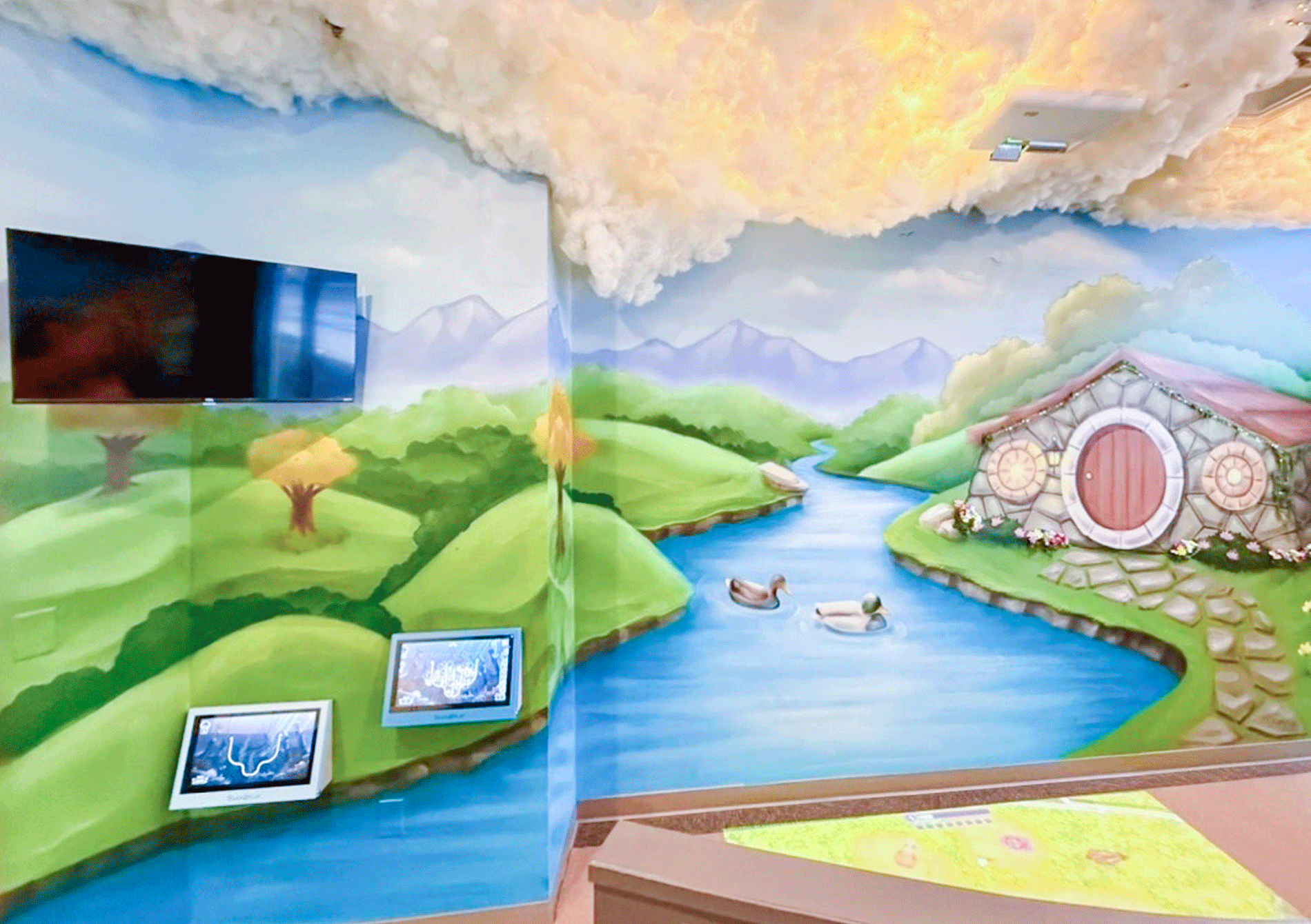 kids fun zone in waiting area