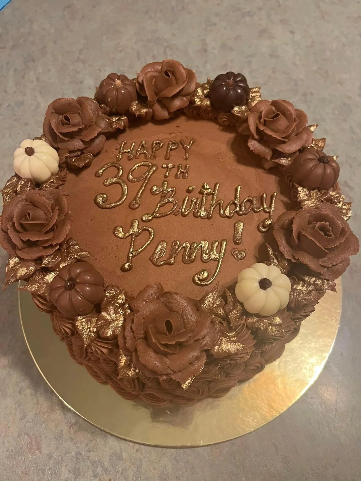 vintage chocolate truffle cake.JPG