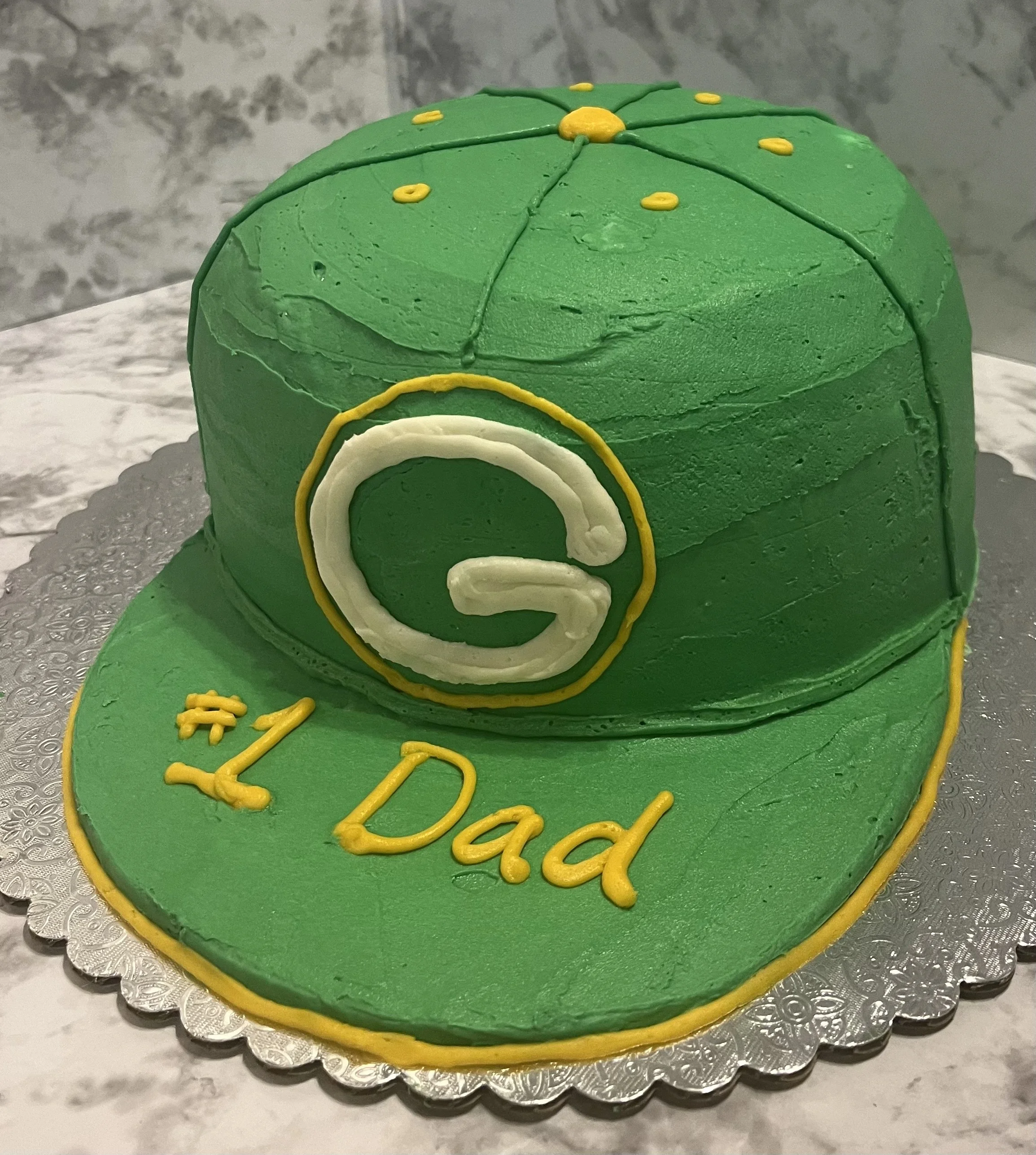 green bay packer hat cake.jpeg
