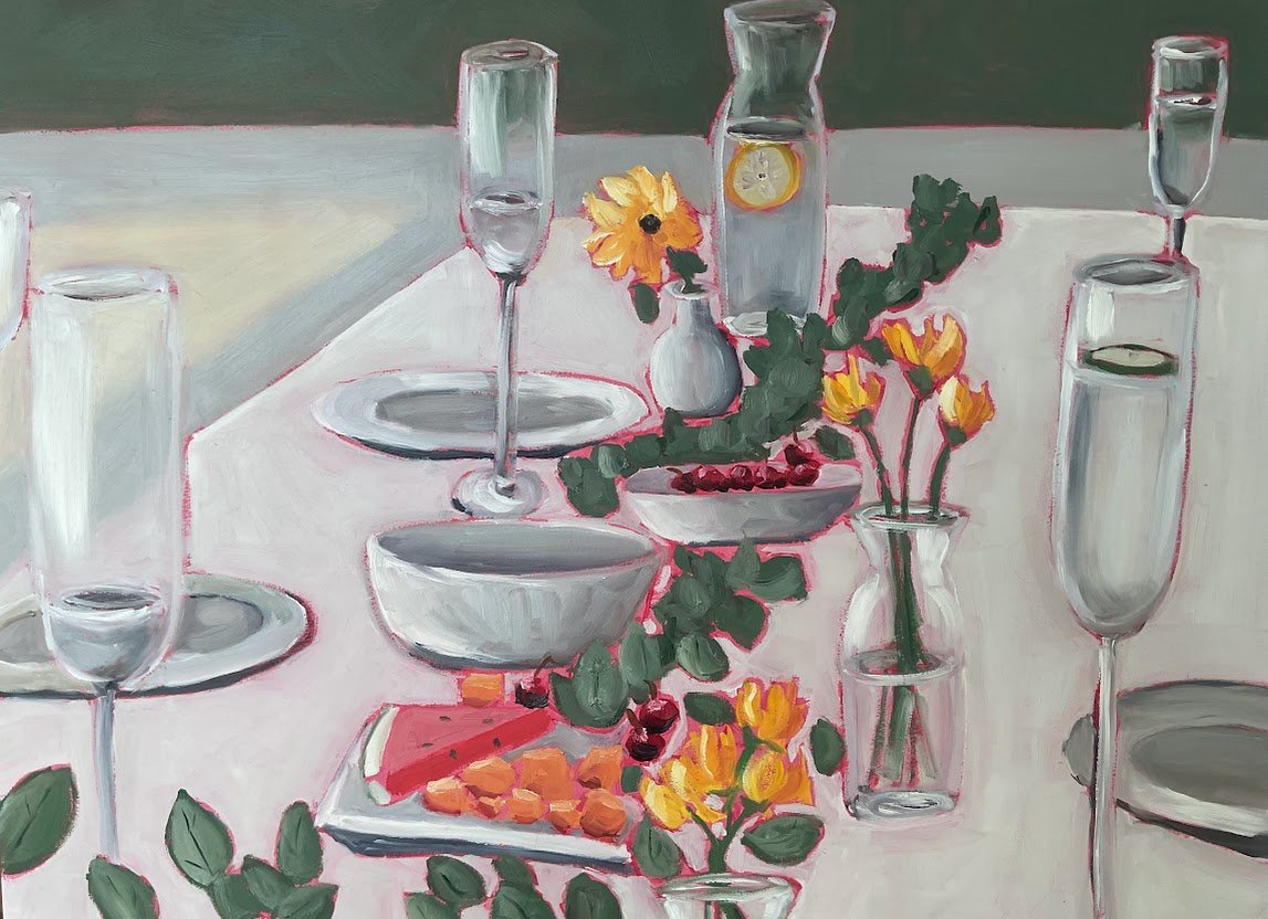 Brunch Party original oil painting by Gabrielle Sabri.jpg