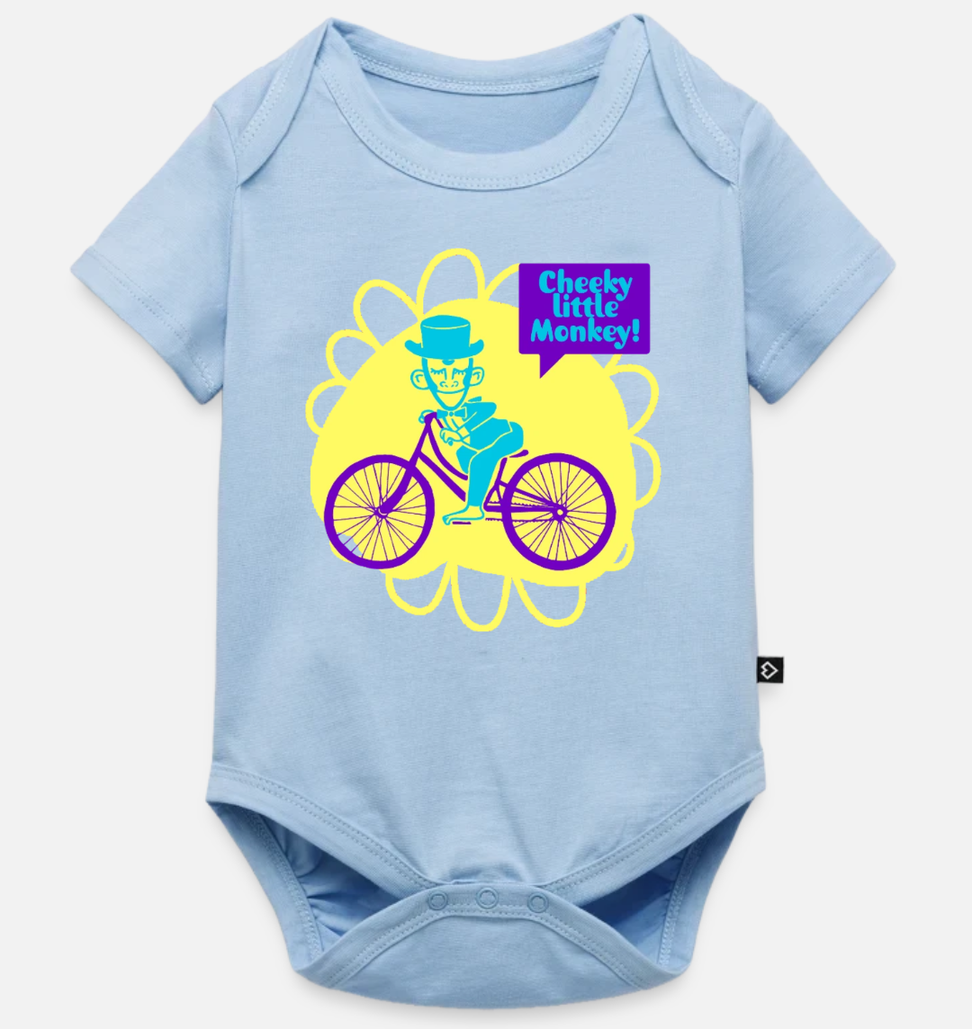Cheeky Little Monkey Newborn Babygrow