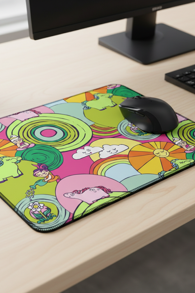 Ice Cream Land Fantasy Mouse Pad