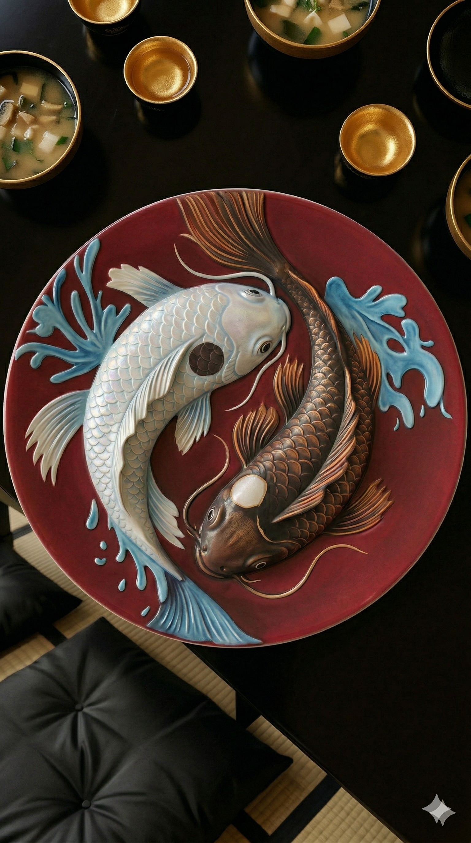 Enchanting Koi Fish Plates