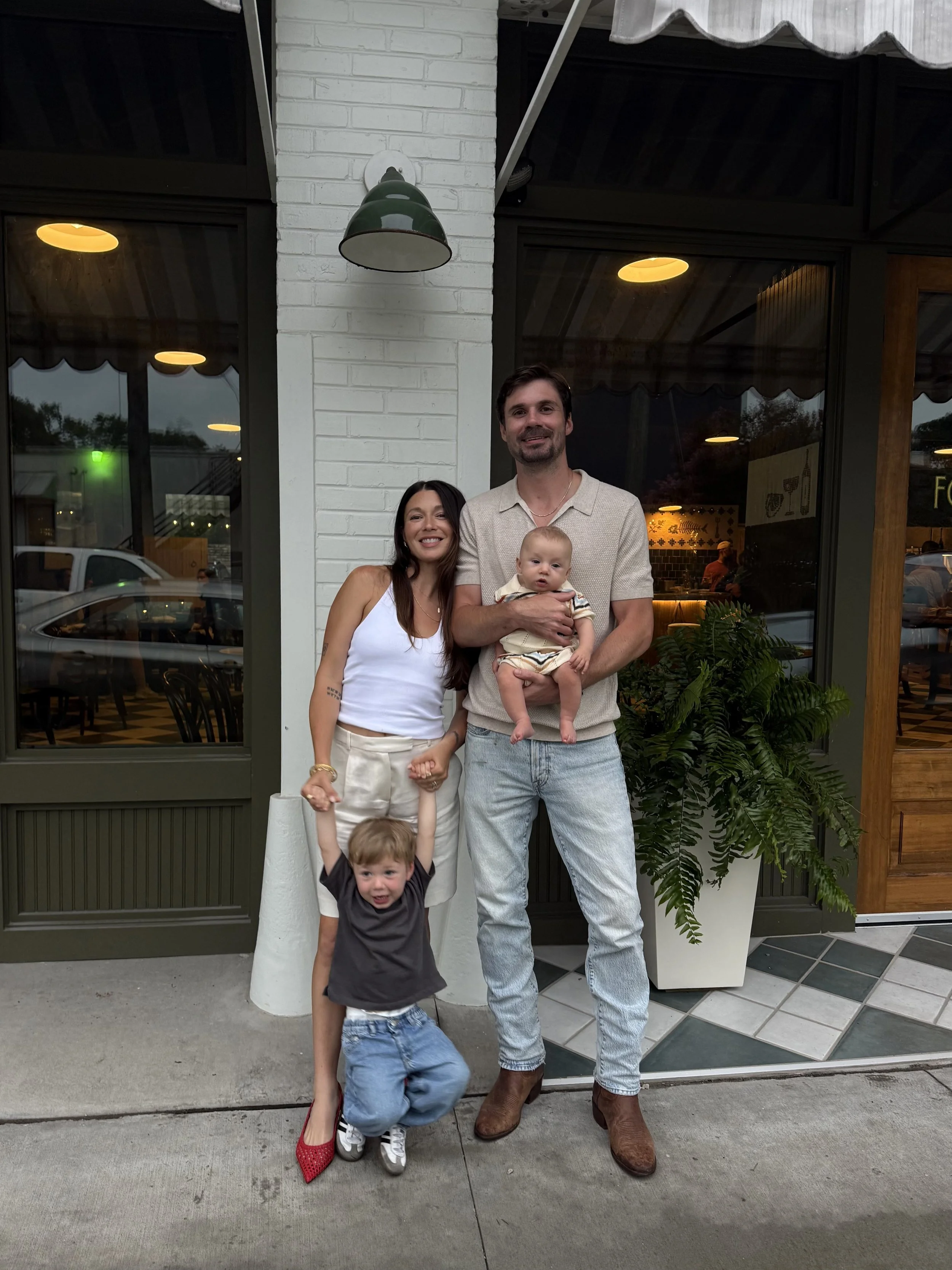 Ben Loggins with his family in Mobile, Alabama