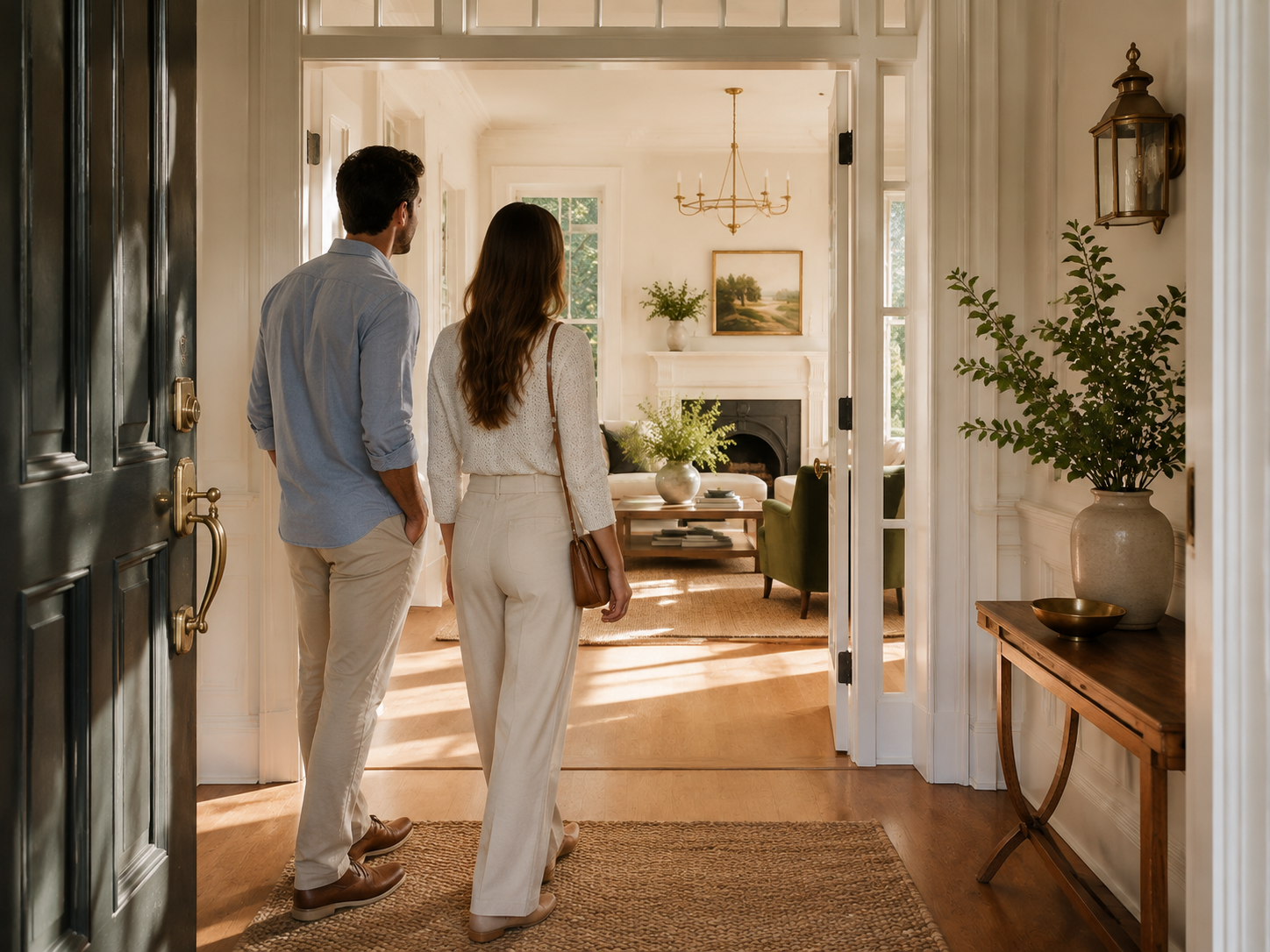 Homebuyers touring a home in Mobile Alabama